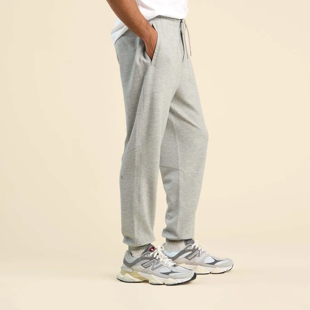 Men's Performance Waffle Jogger | Heather Grey sold by nuuds product image thumbnail 3