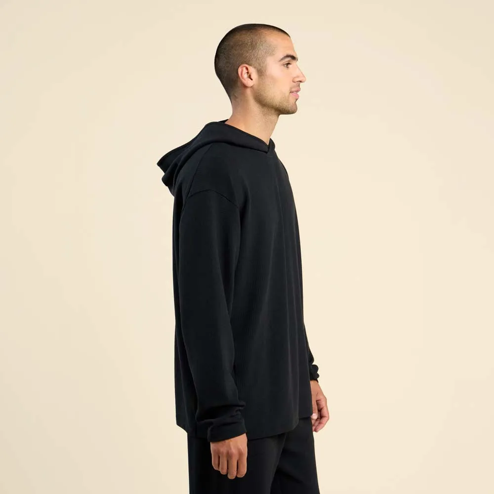 Men's Performance Waffle Hoodie | Black sold by nuuds product image thumbnail 3