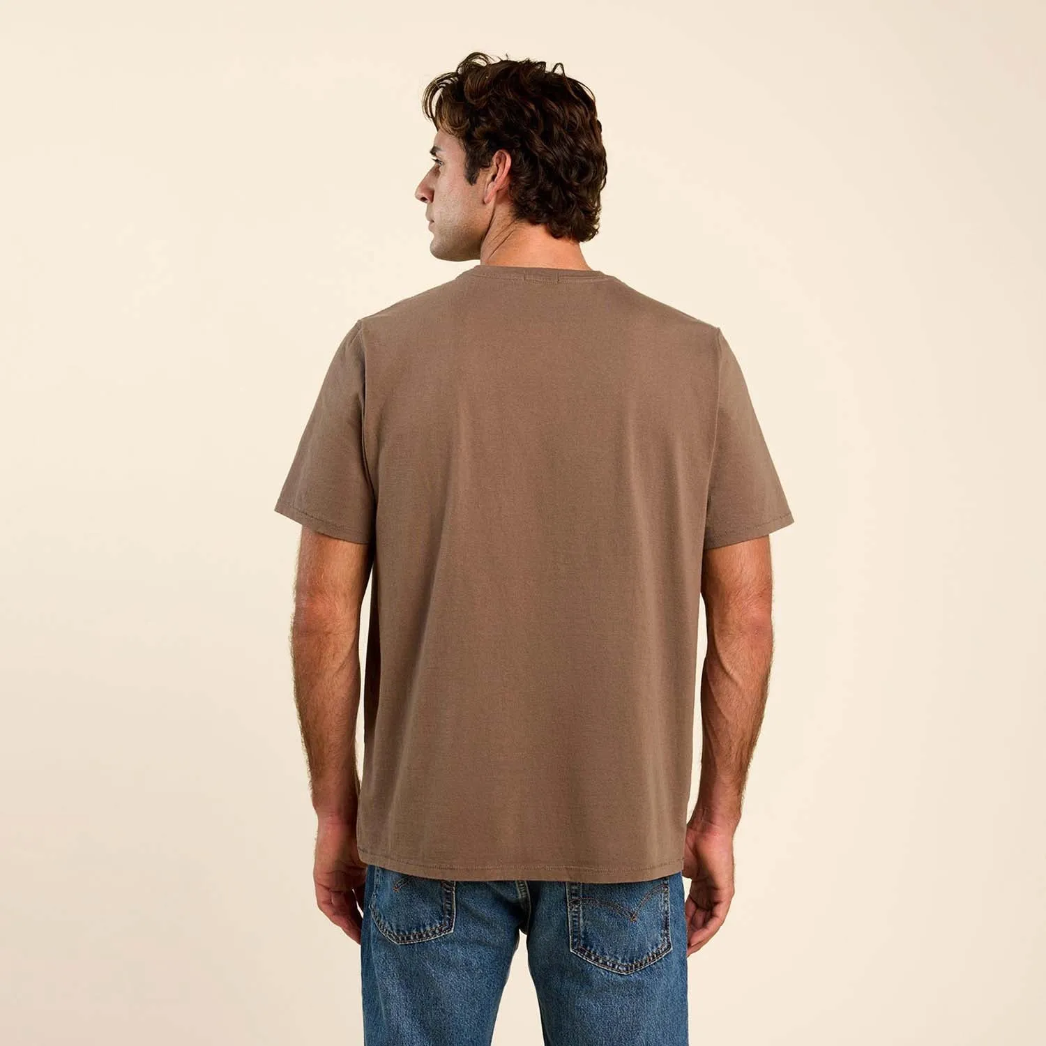 Vintage Cotton Men's Everyday T-Shirt | Mocha sold by nuuds product image thumbnail 4