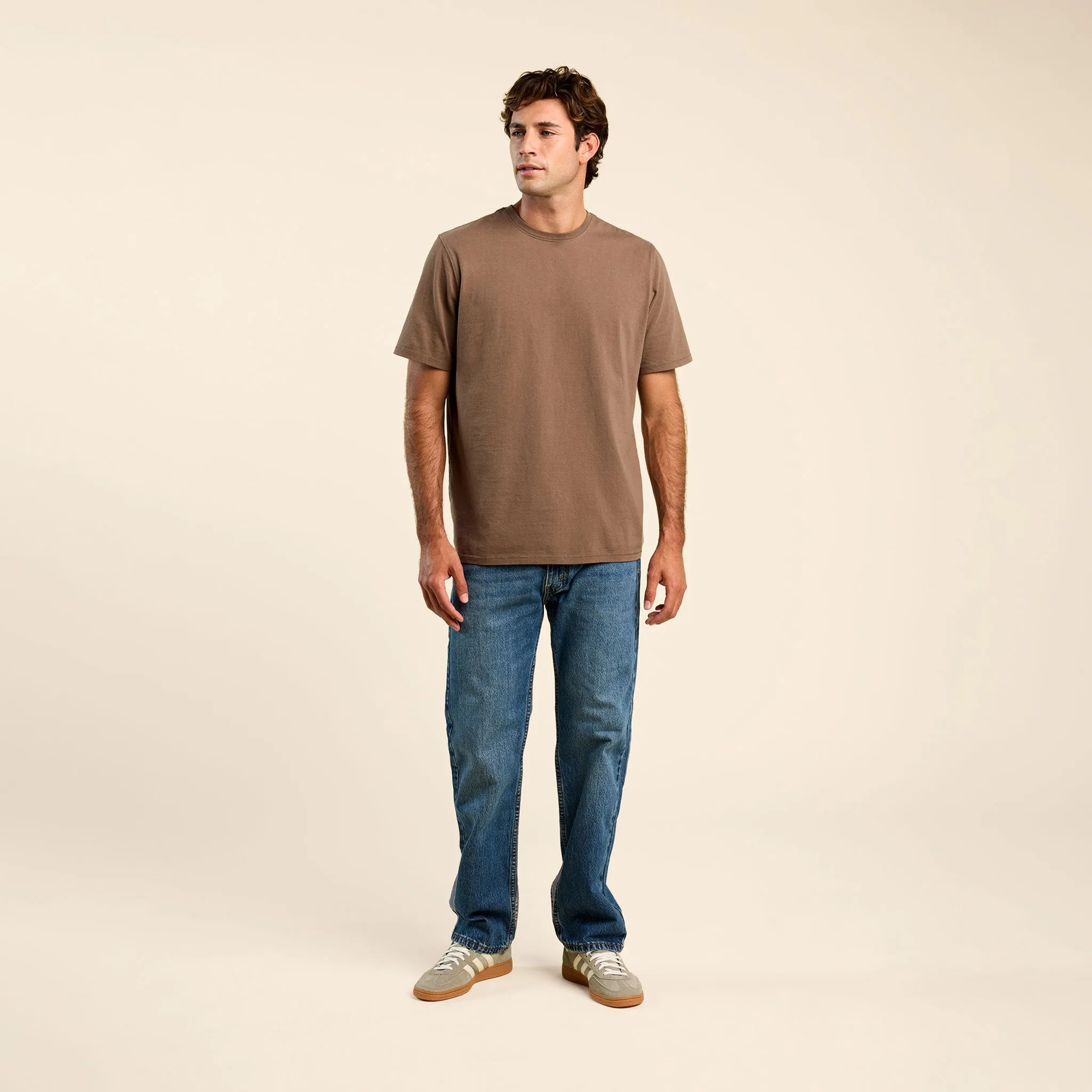 Vintage Cotton Men's Everyday T-Shirt | Mocha sold by nuuds product image thumbnail 2