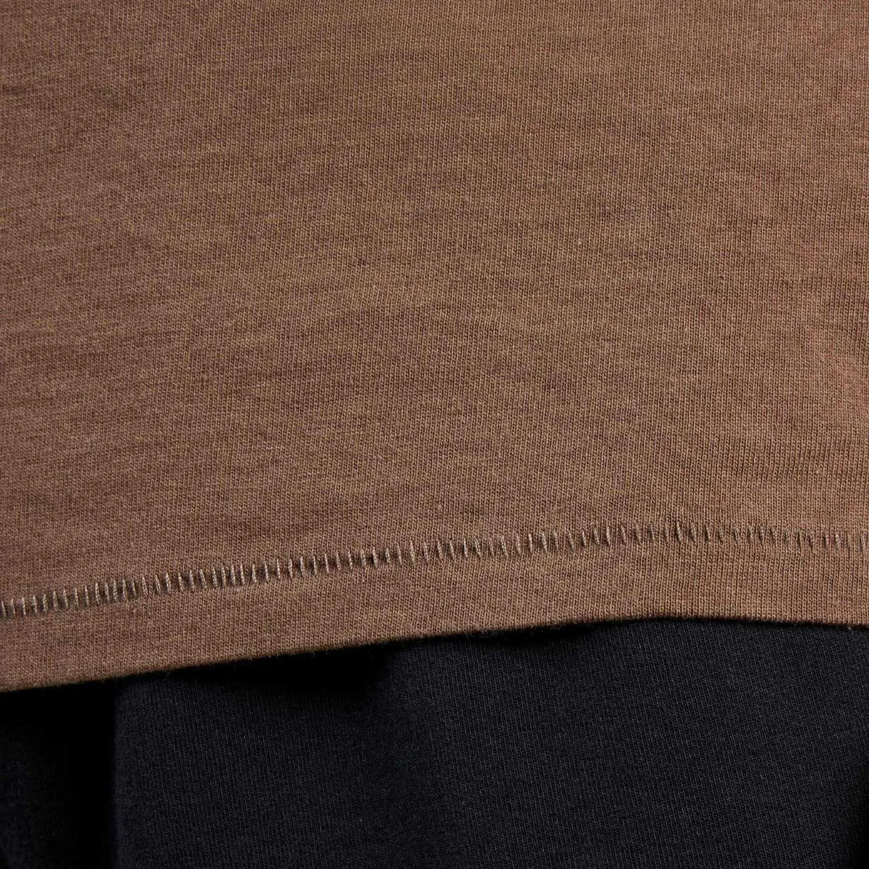 Vintage Cotton Men's Long Sleeve Everyday T-Shirt | Mocha sold by nuuds product image thumbnail 5