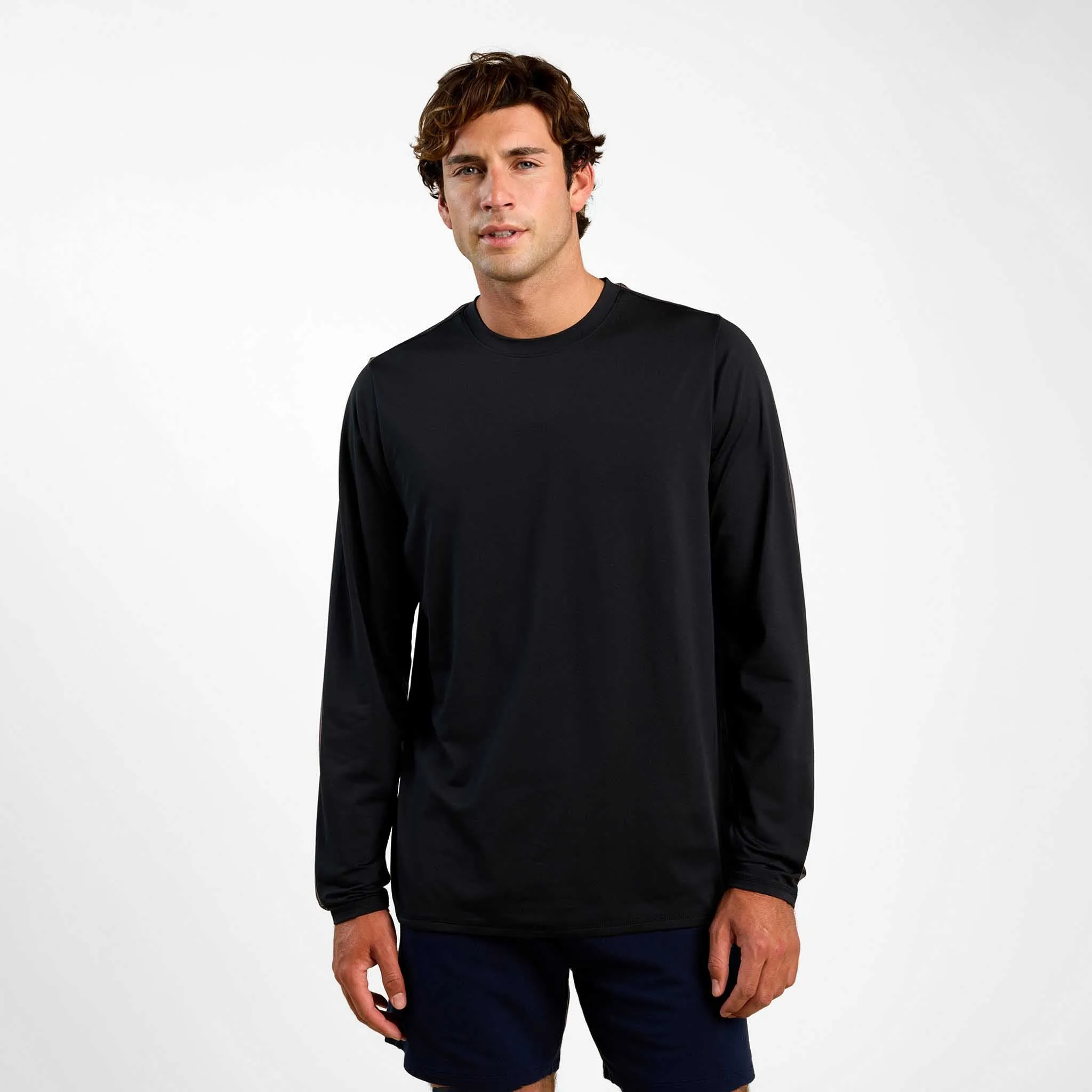 Men's Long Sleeve Movement Tee | Black sold by nuuds