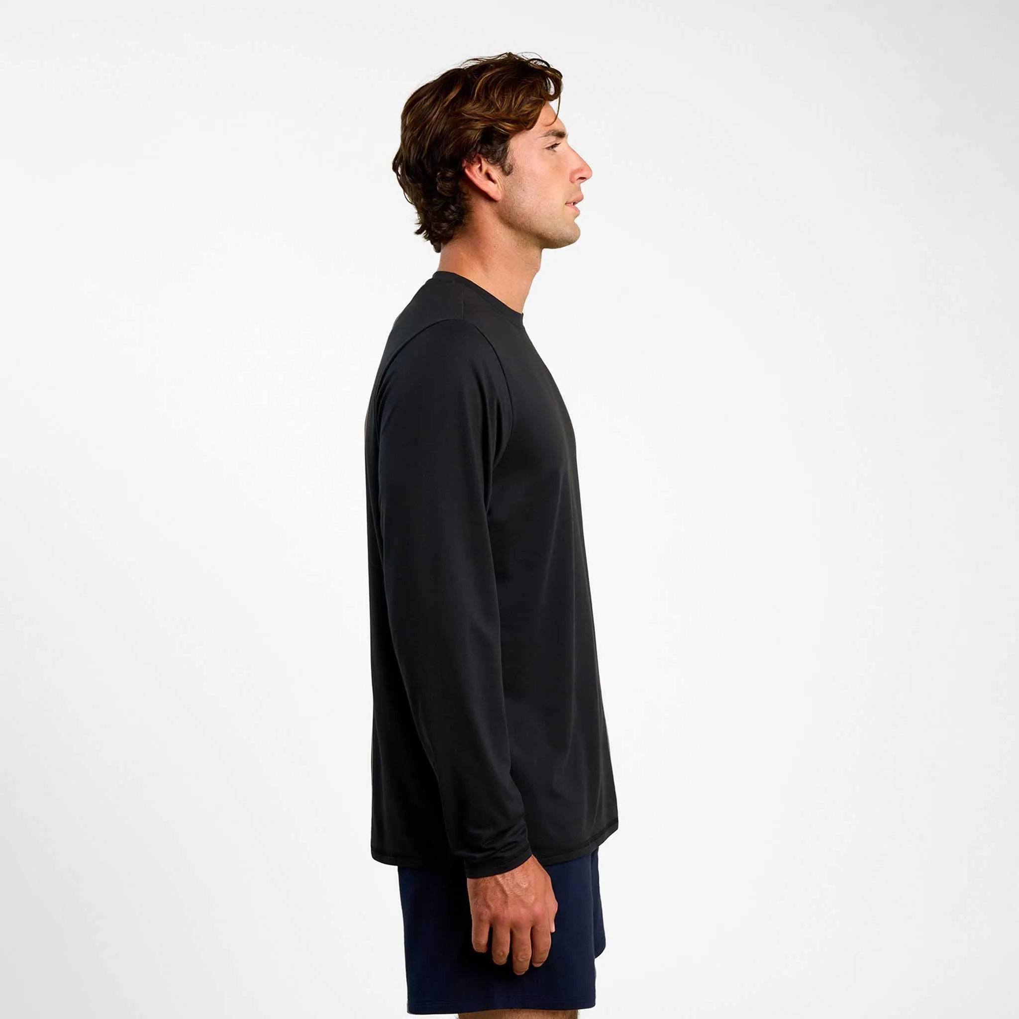 Men's Long Sleeve Movement Tee | Black sold by nuuds product image thumbnail 3