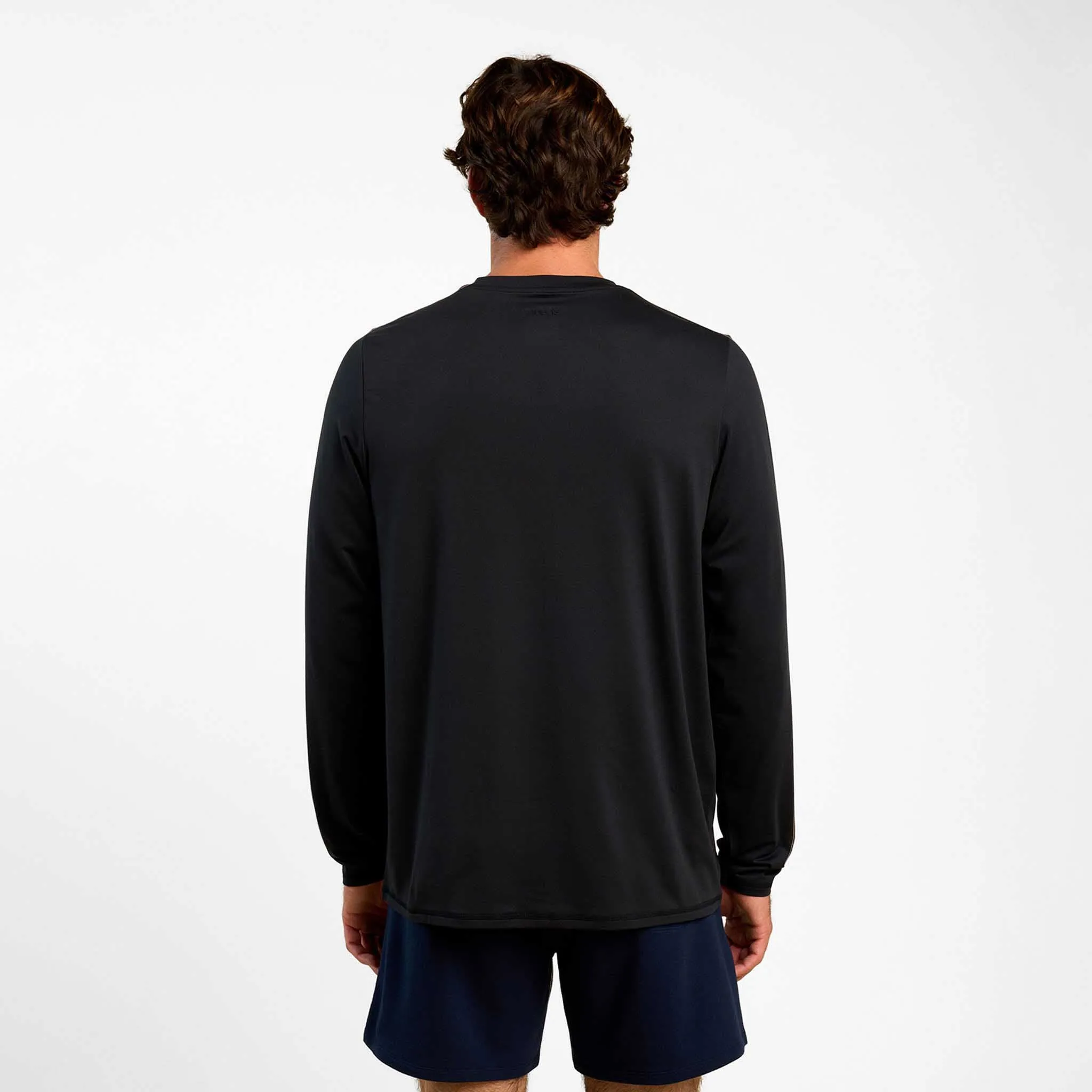 Men's Long Sleeve Movement Tee | Black sold by nuuds product image thumbnail 4