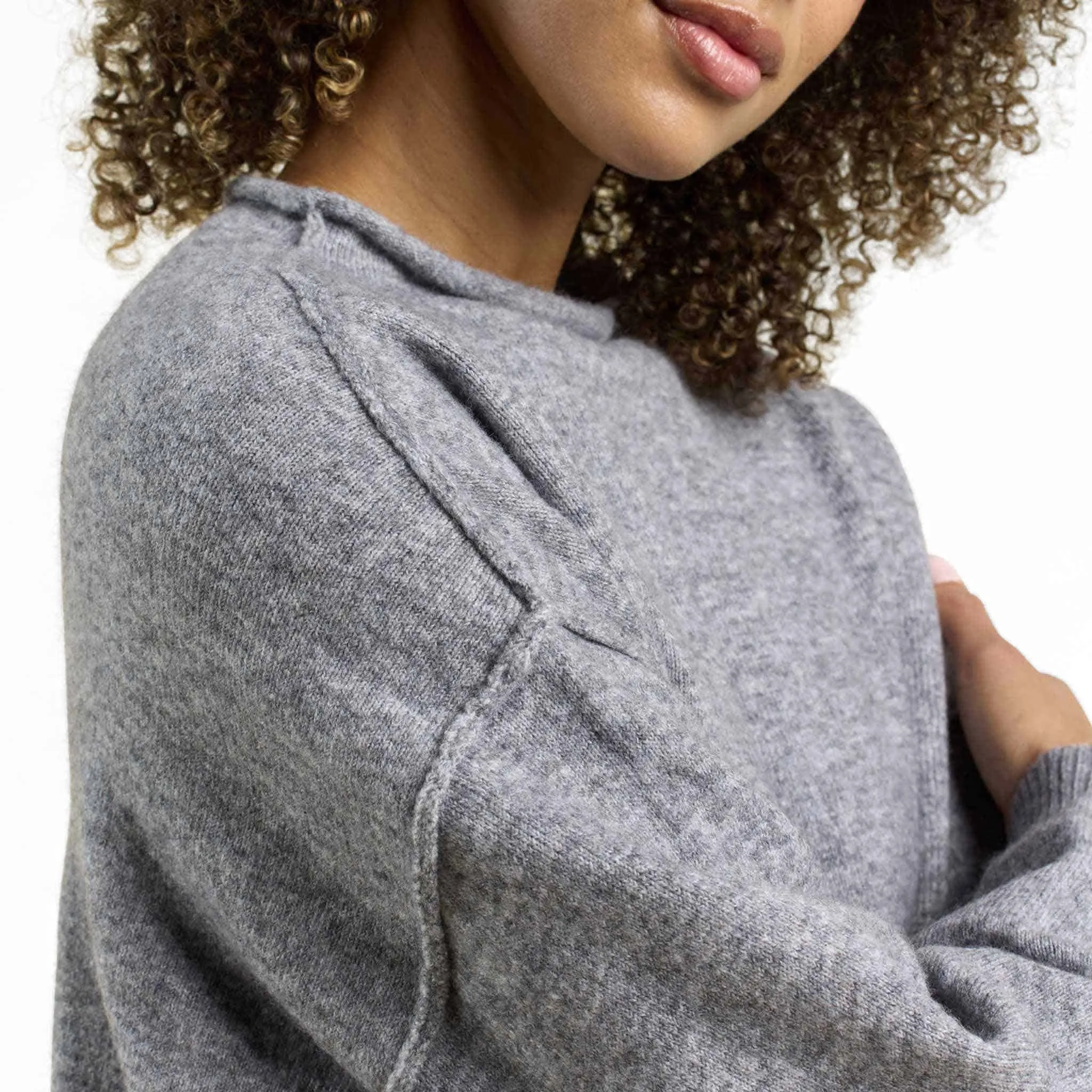 Cozy Knit Mock Neck Sweater | Charcoal sold by nuuds product image thumbnail 5