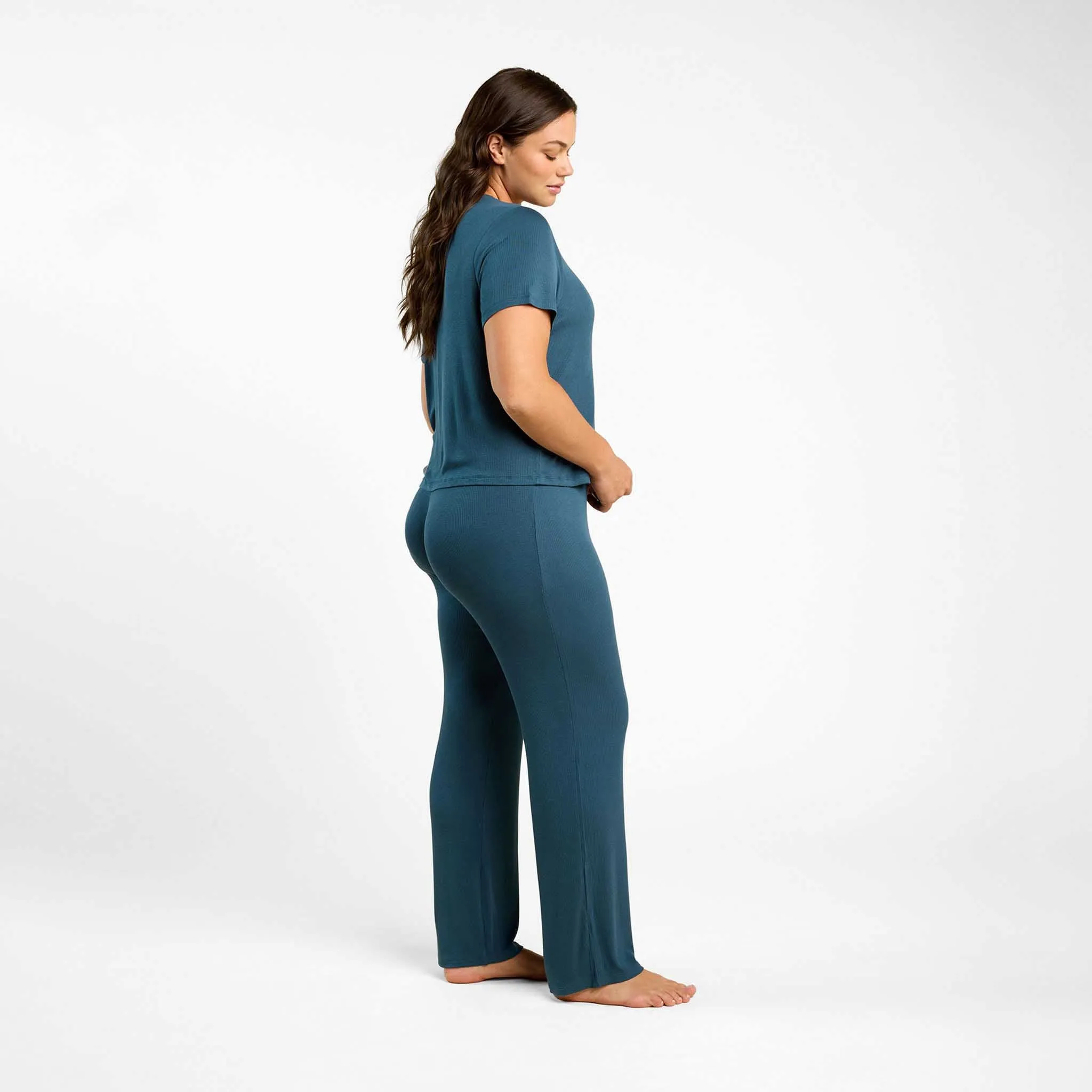 Ribbed Pajama Set | Ocean sold by nuuds product image thumbnail 4