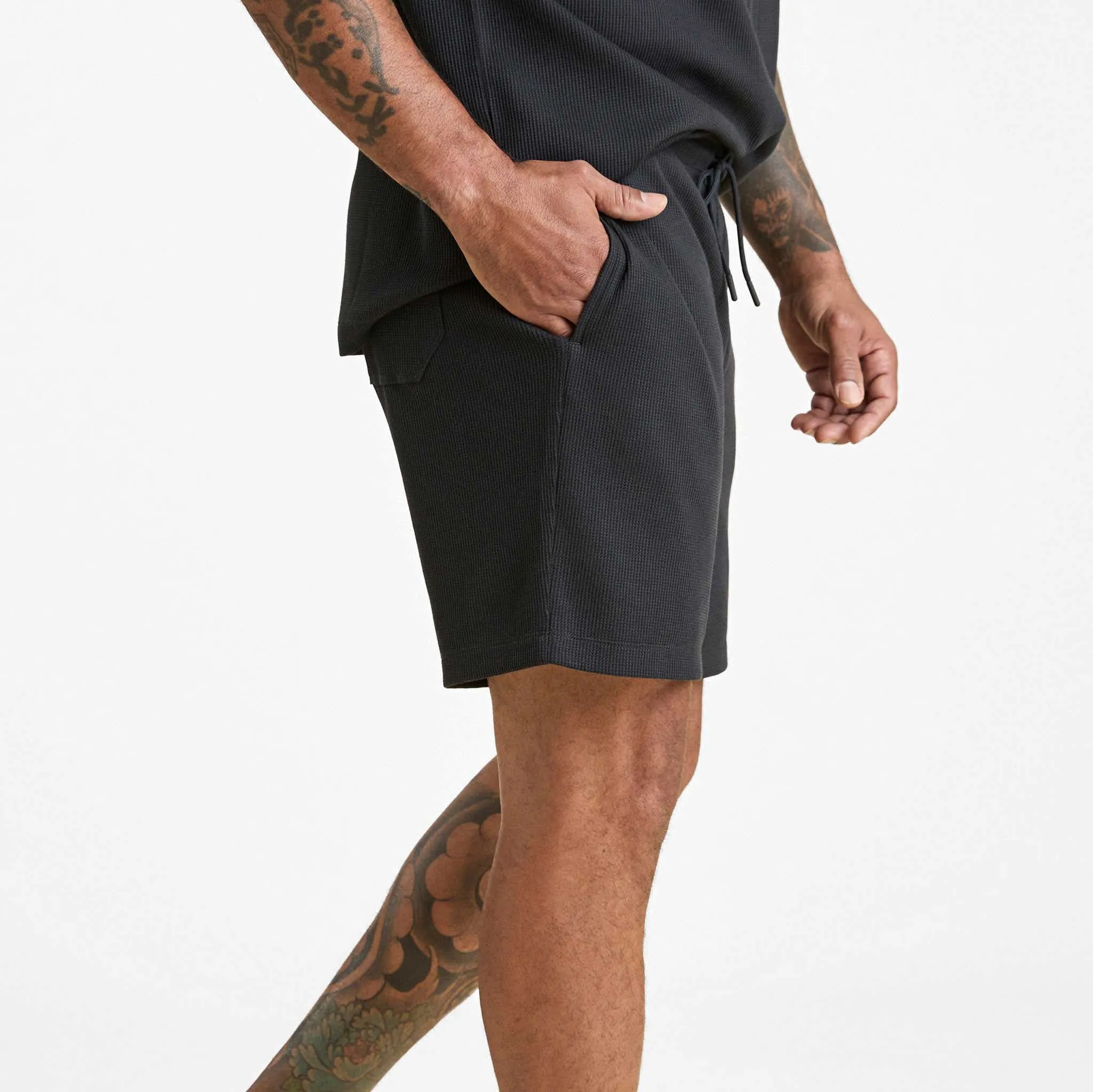 Waffle Short | Black sold by nuuds product image thumbnail 2