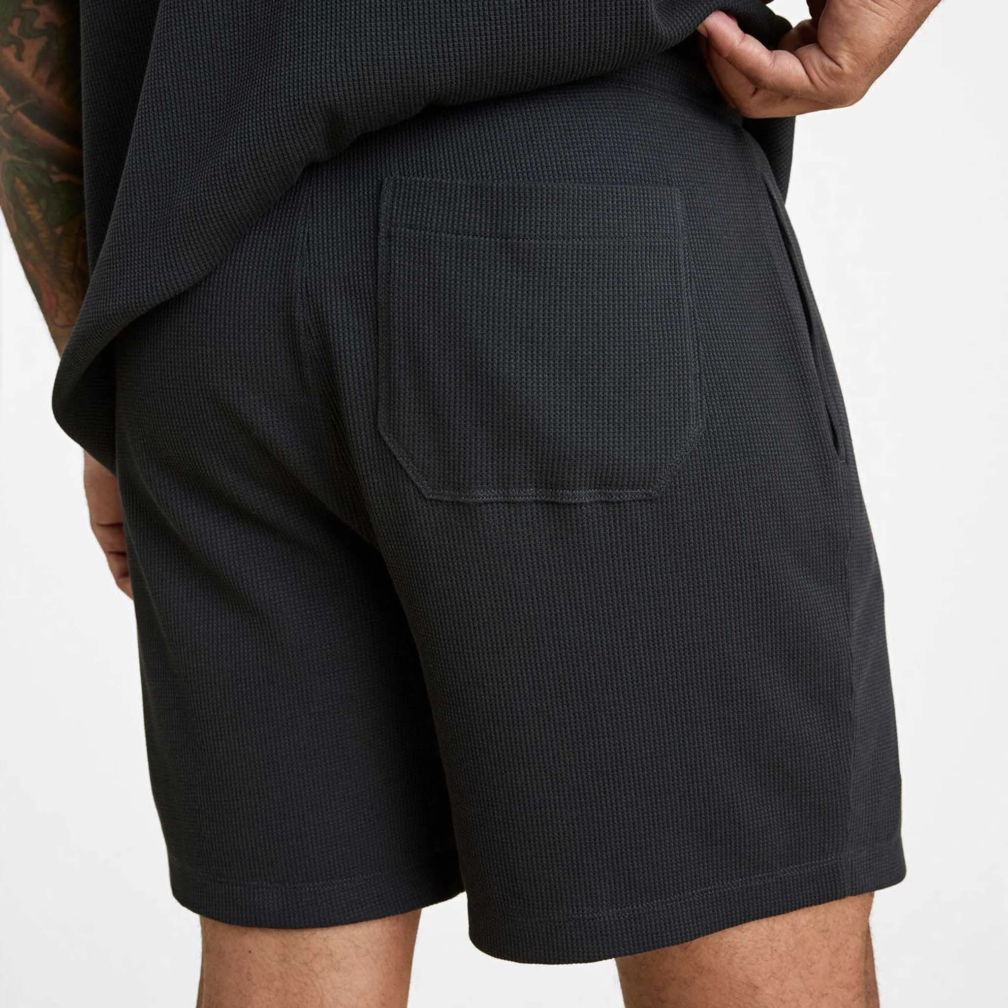 Waffle Short | Black sold by nuuds product image thumbnail 4