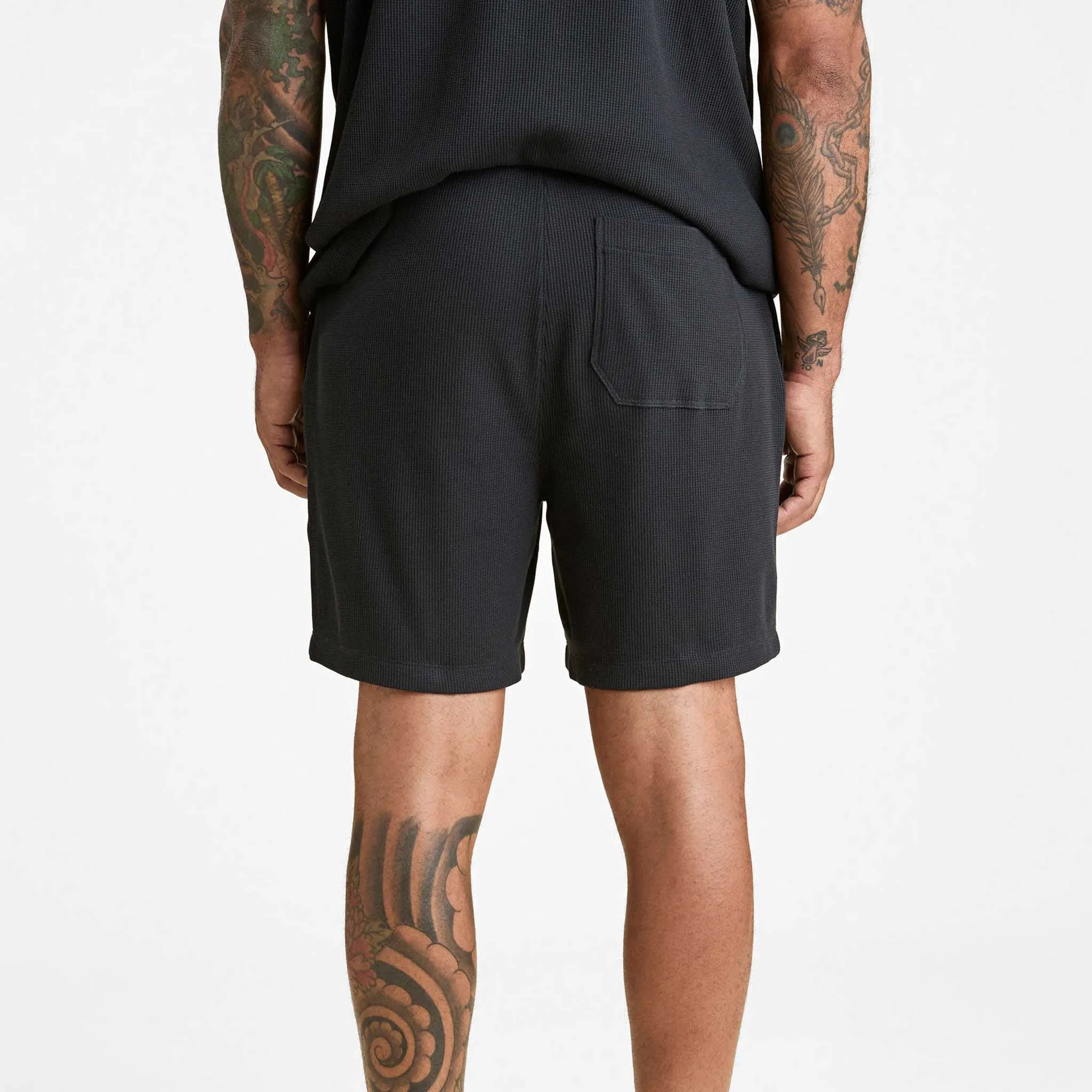 Waffle Short | Black sold by nuuds product image thumbnail 3