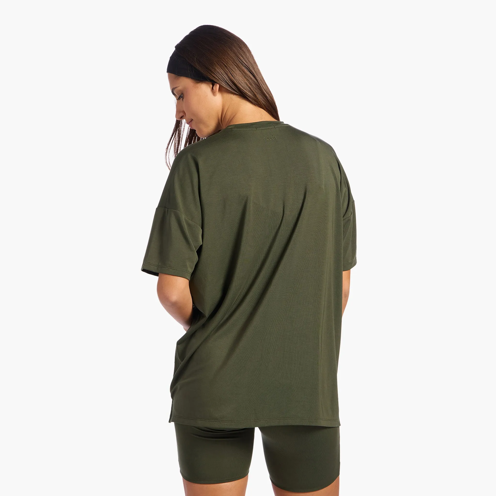 Biker Short Set | Darkest Olive sold by nuuds product image thumbnail 4