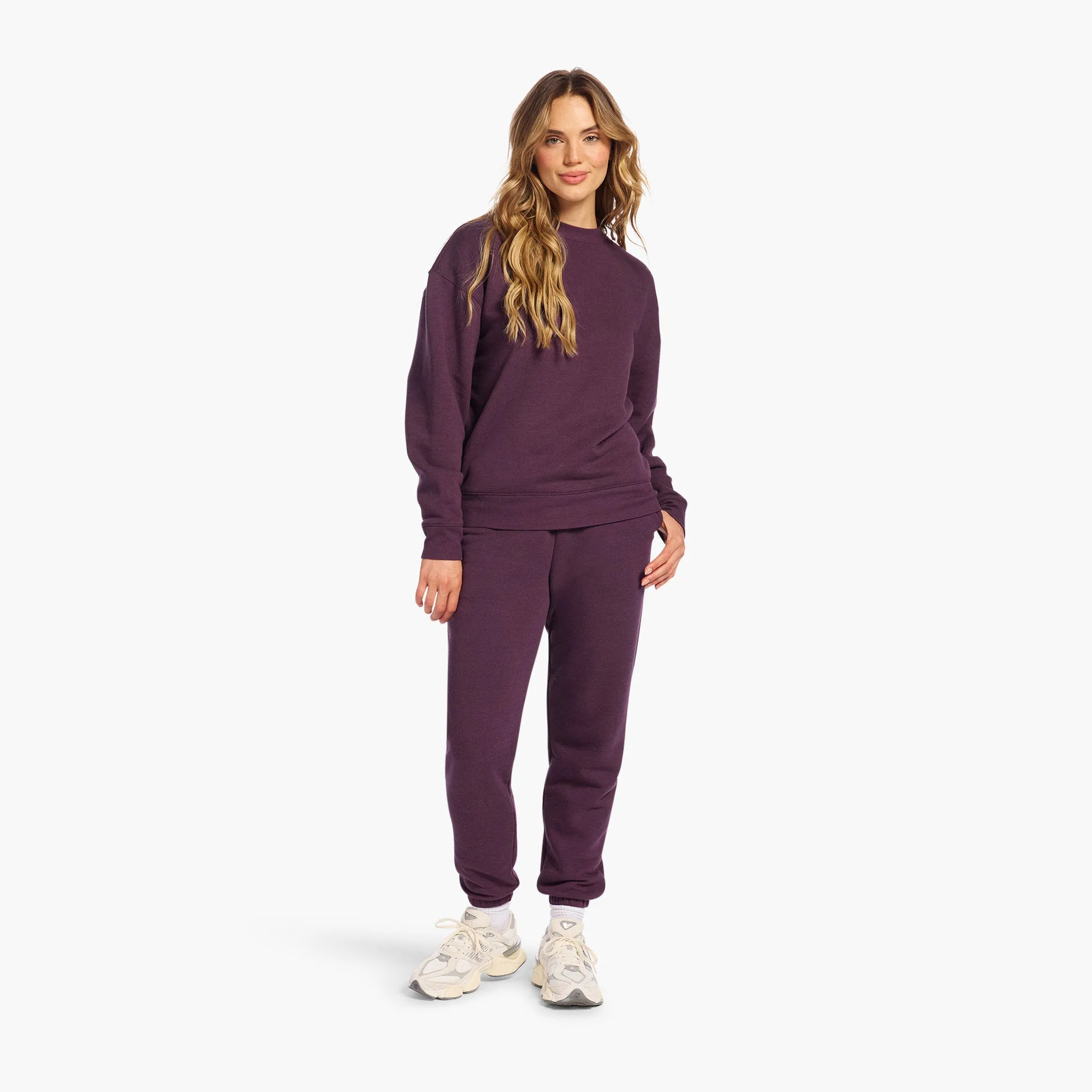 Vintage Fleece Jogger | Plum sold by nuuds