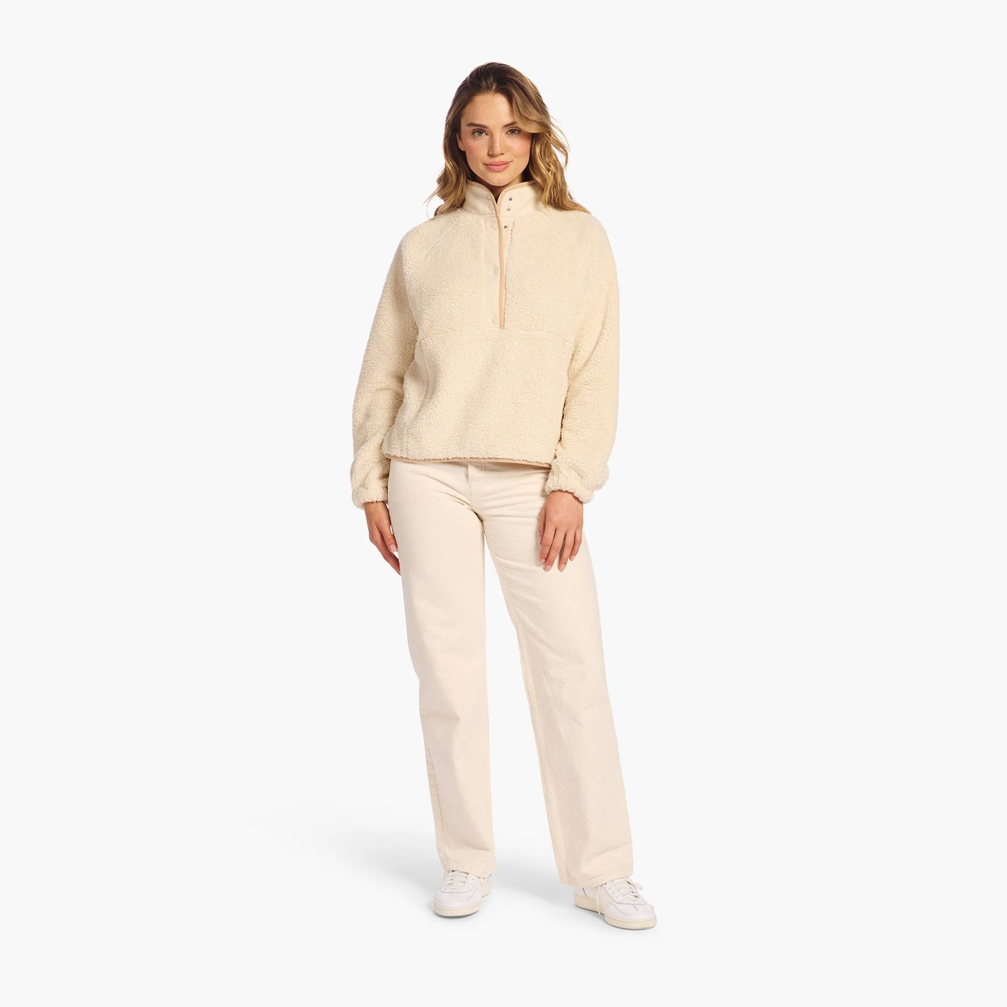 Summit Sherpa Pullover | Bone sold by nuuds product image thumbnail 2