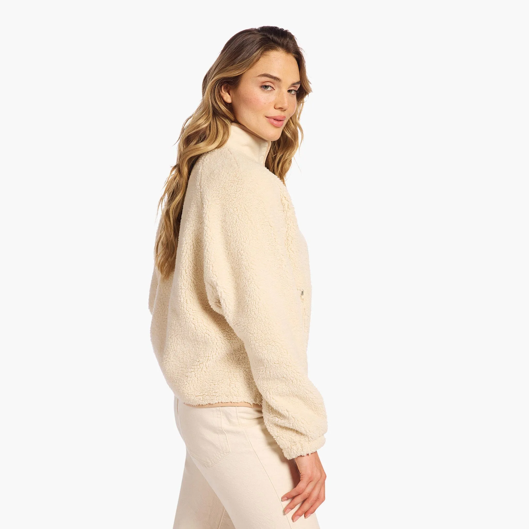 Summit Sherpa Pullover | Bone sold by nuuds product image thumbnail 3