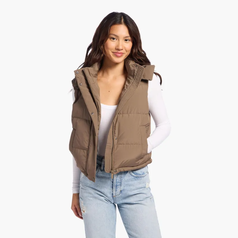 Peak Puffer Vest | Mocha sold by nuuds