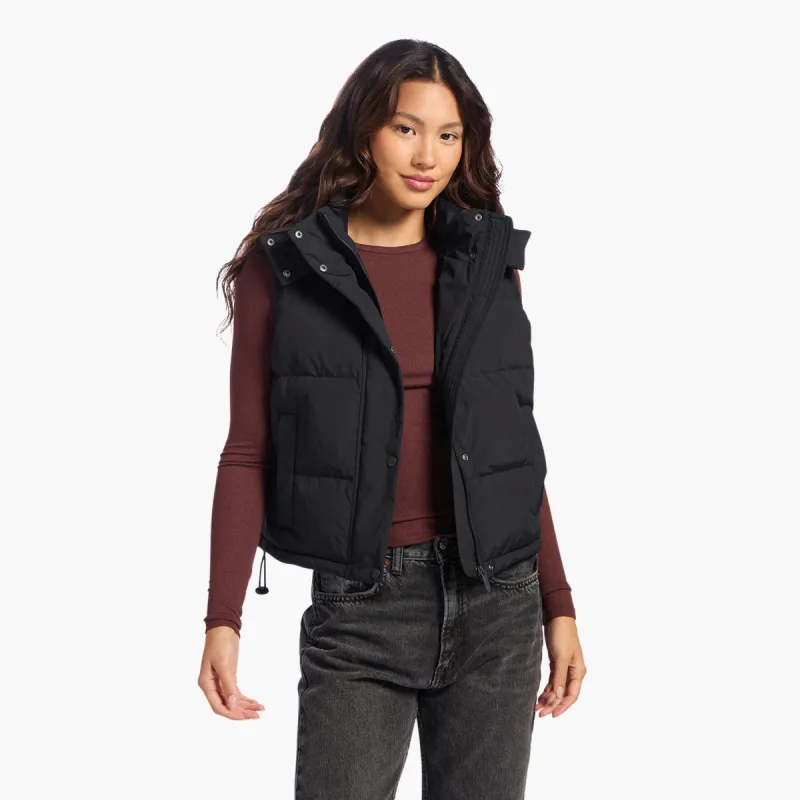 Peak Puffer Vest | Black sold by nuuds