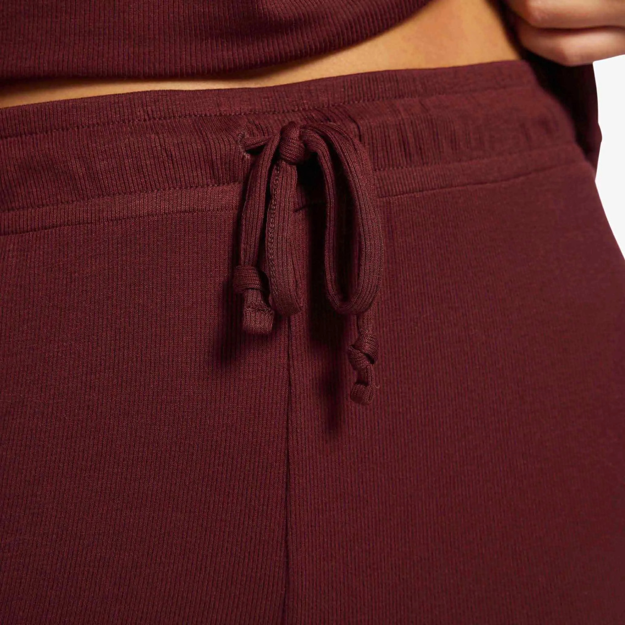 Ribbed Pajama Set | Black Cherry sold by nuuds product image thumbnail 5