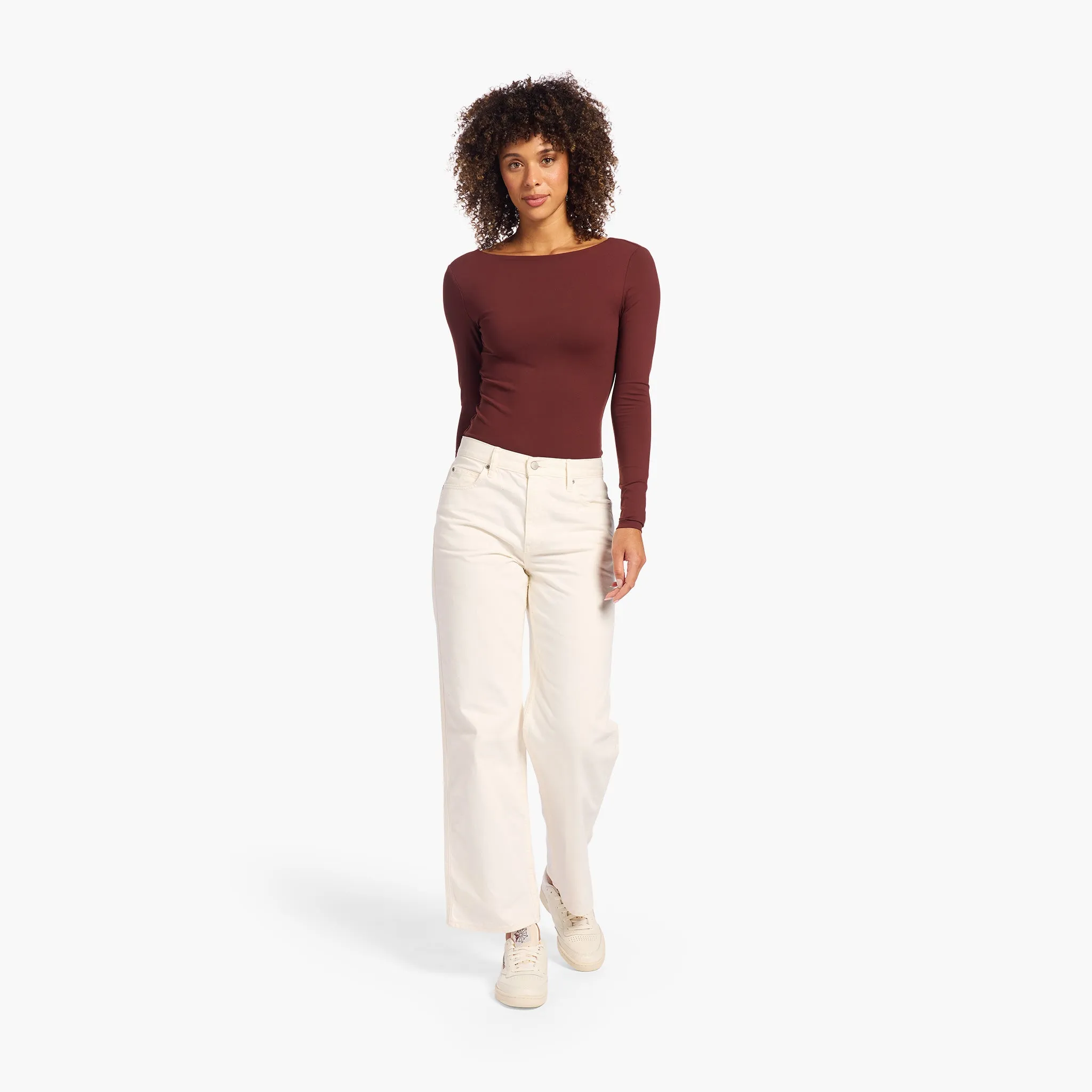 Open Back Bodysuit | Black Cherry sold by nuuds product image thumbnail 2