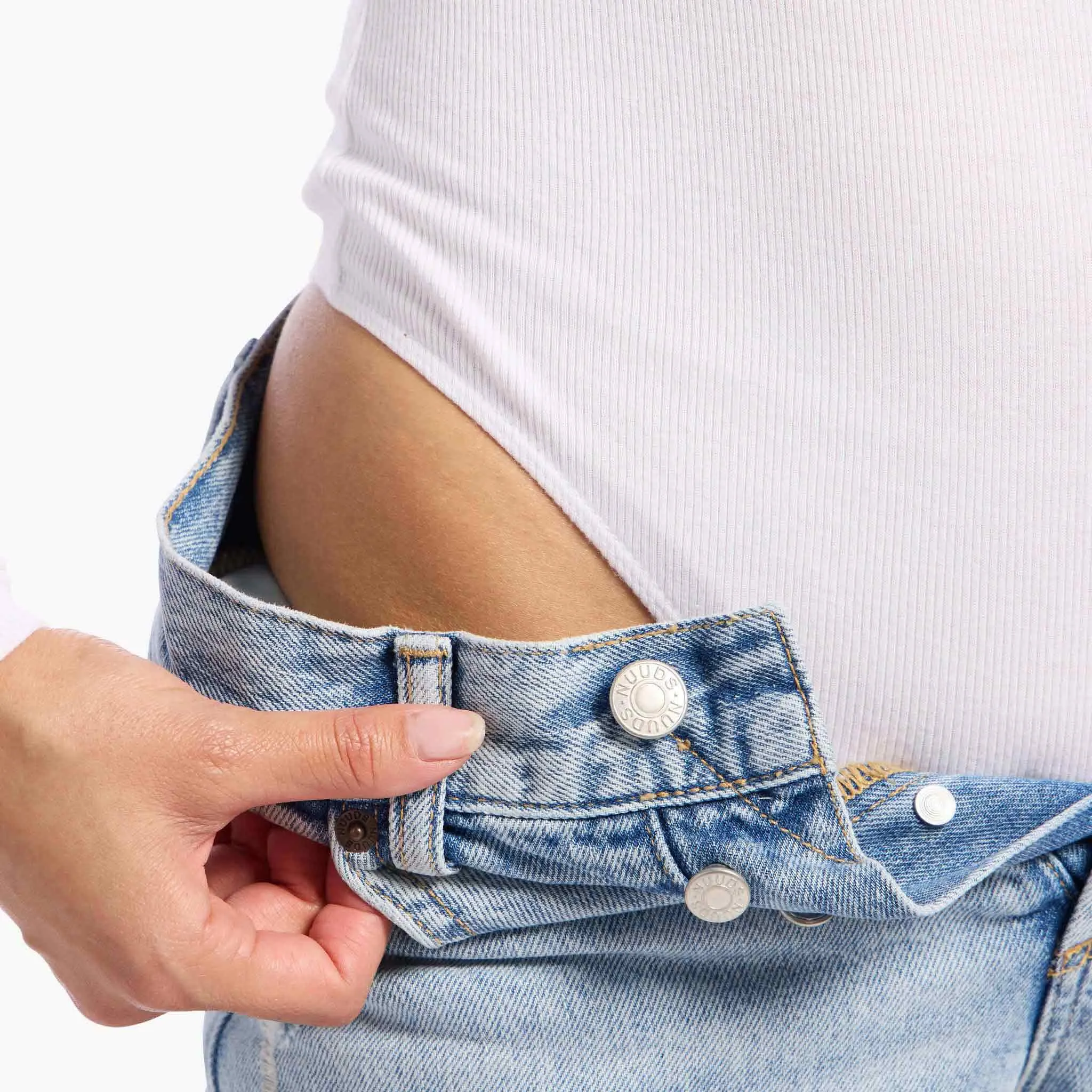 Slinky Rib Long Sleeve Bodysuit | White sold by nuuds product image thumbnail 5