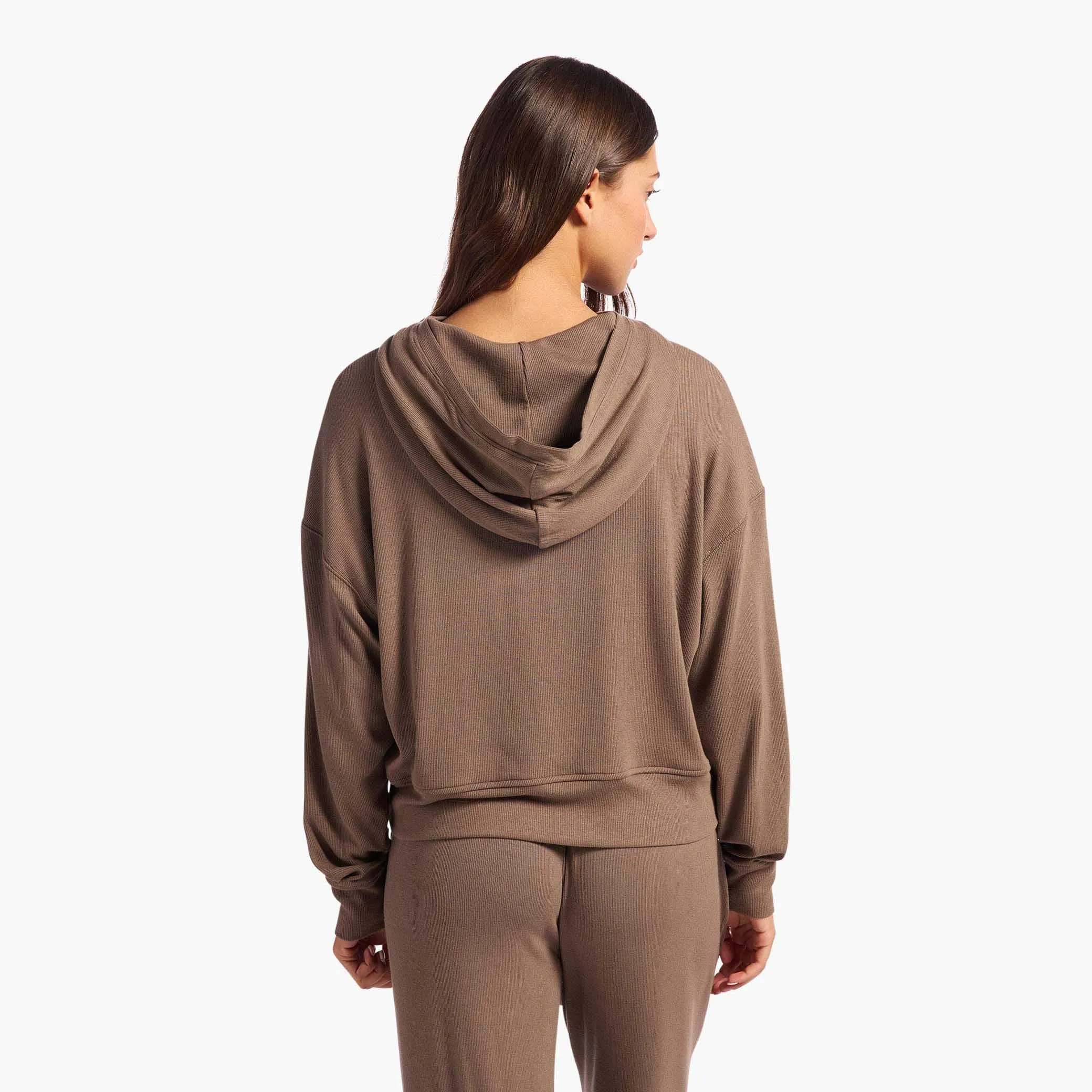 Slinky Rib Hoodie | Mocha sold by nuuds product image thumbnail 4