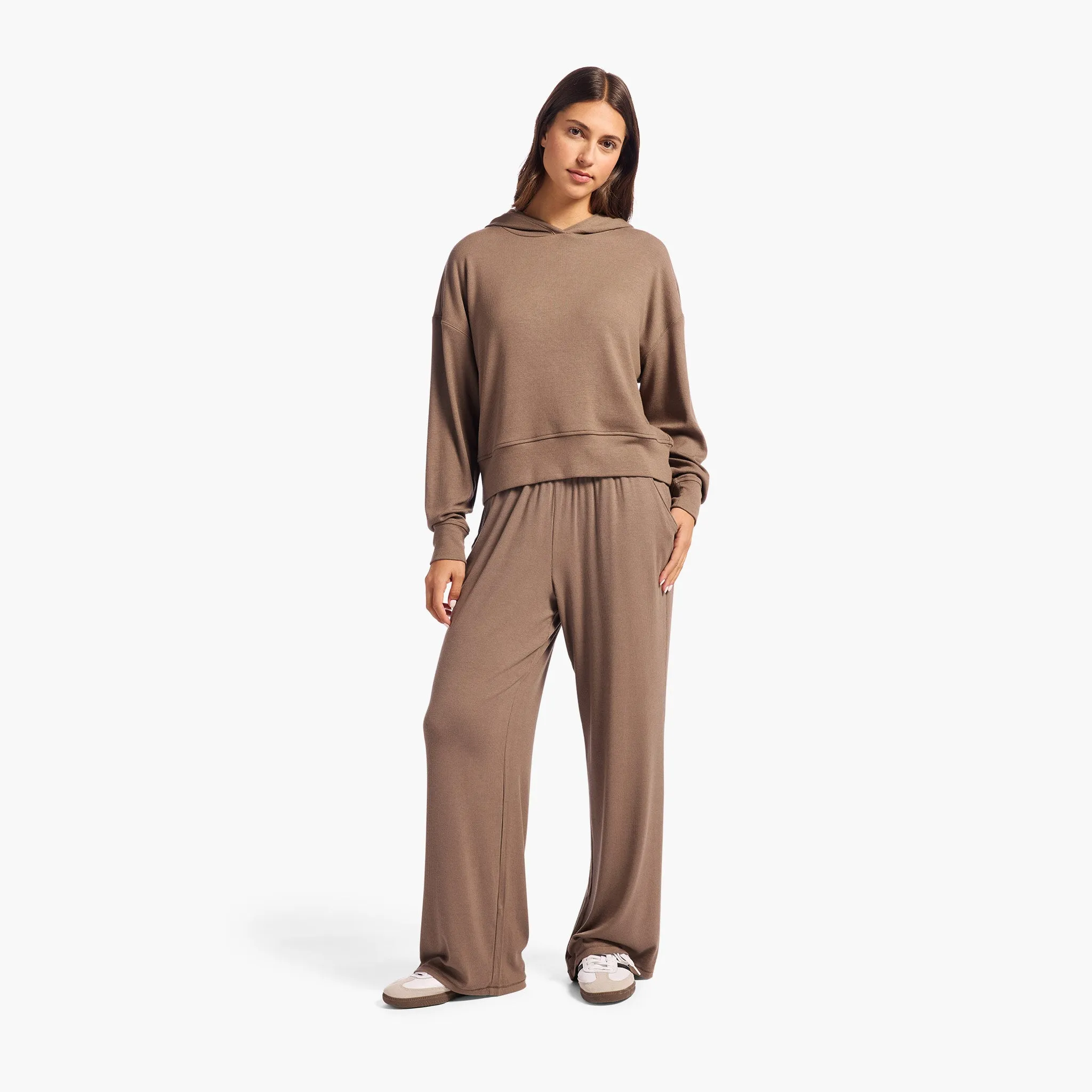 Slinky Rib Hoodie | Mocha sold by nuuds product image thumbnail 2