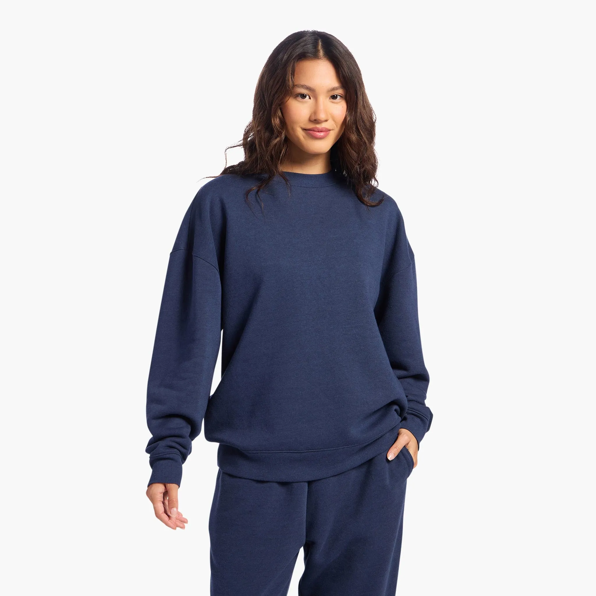 Vintage Fleece Crewneck | Navy sold by nuuds