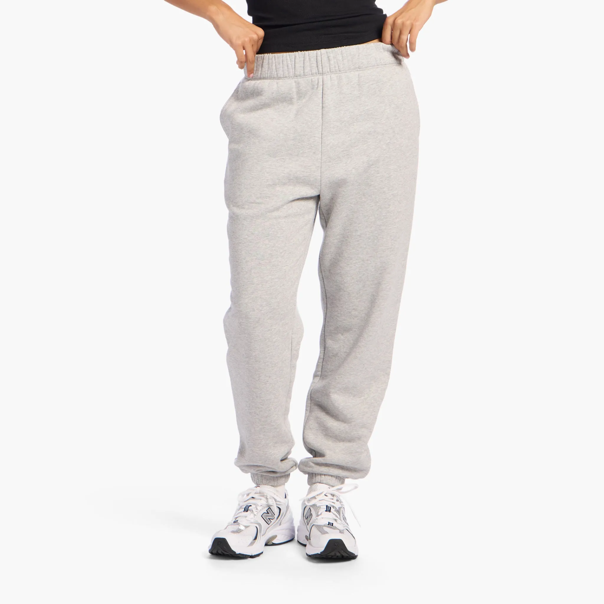 Vintage Fleece Jogger | Heather Grey sold by nuuds product image thumbnail 2