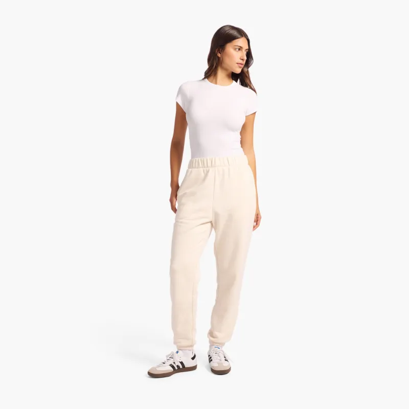 Vintage Fleece Jogger | Heather Bone sold by nuuds