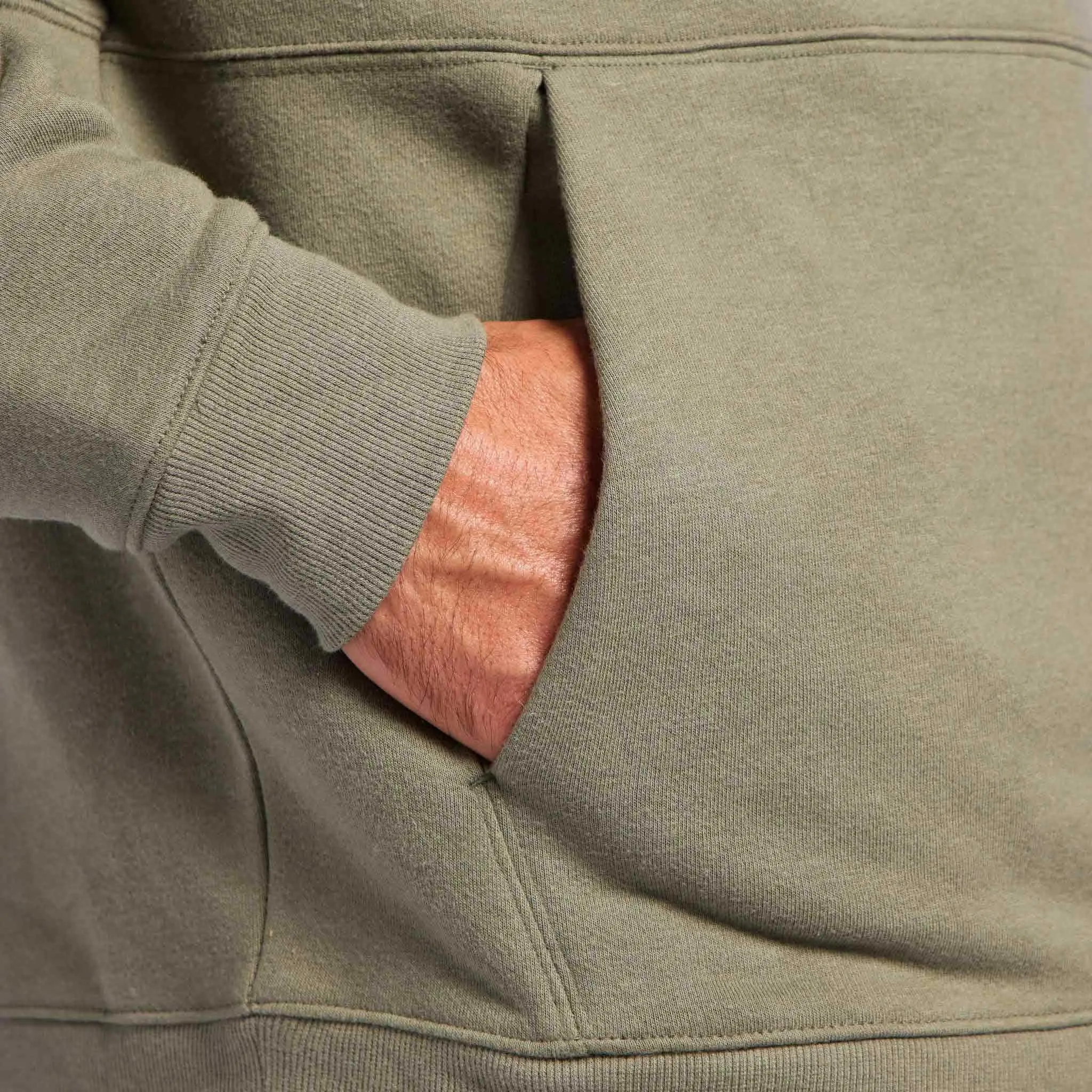 Vintage Fleece Men's Hoodie | Olive sold by nuuds product image thumbnail 5