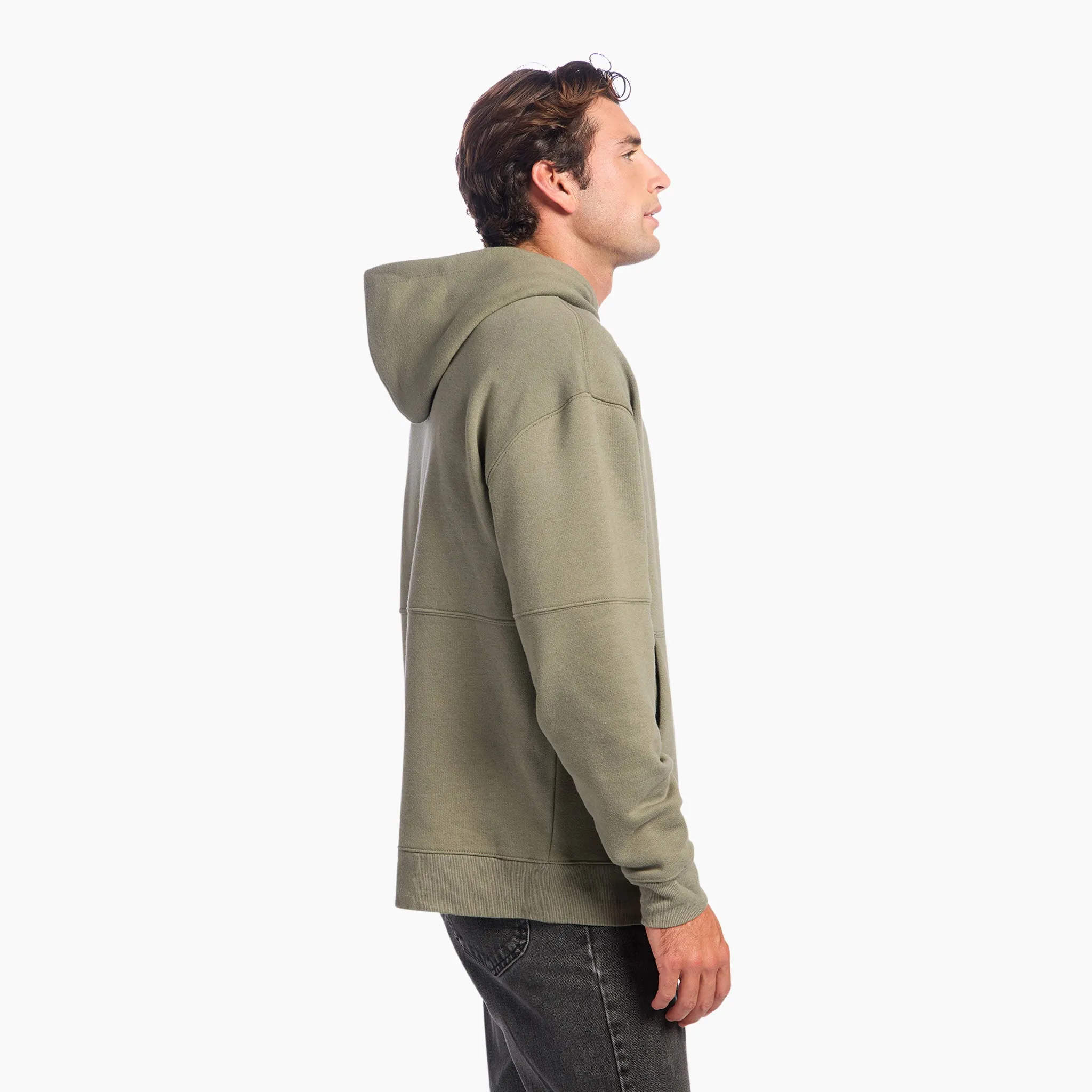 Vintage Fleece Men's Hoodie | Olive sold by nuuds product image thumbnail 3