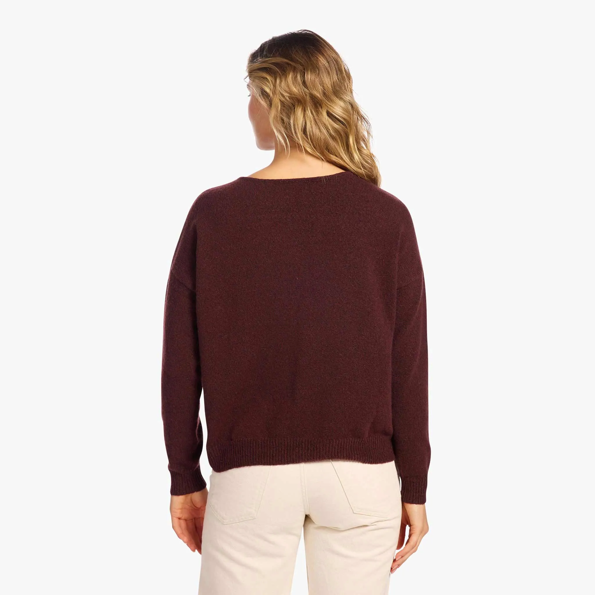 Cozy Knit V-Neck Sweater sold by nuuds product image thumbnail 4