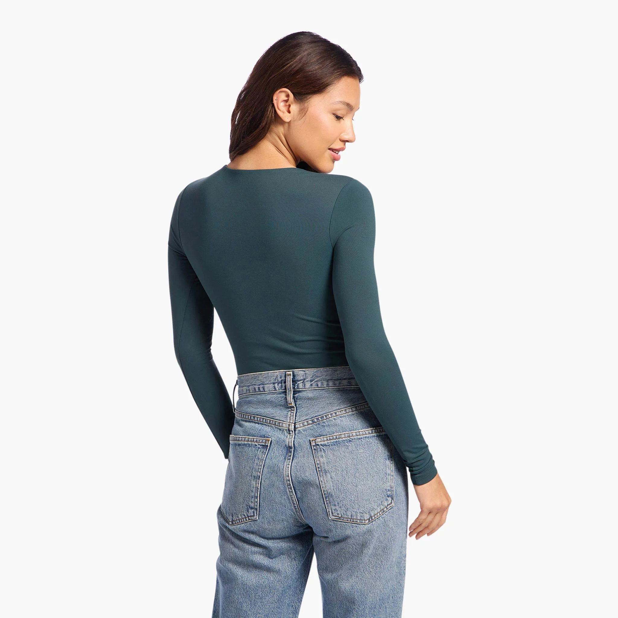 Long Sleeve Crewneck Bodysuit | Alpine sold by nuuds product image thumbnail 4