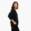 Cozy Knit V-Neck Sweater | Black sold by nuuds