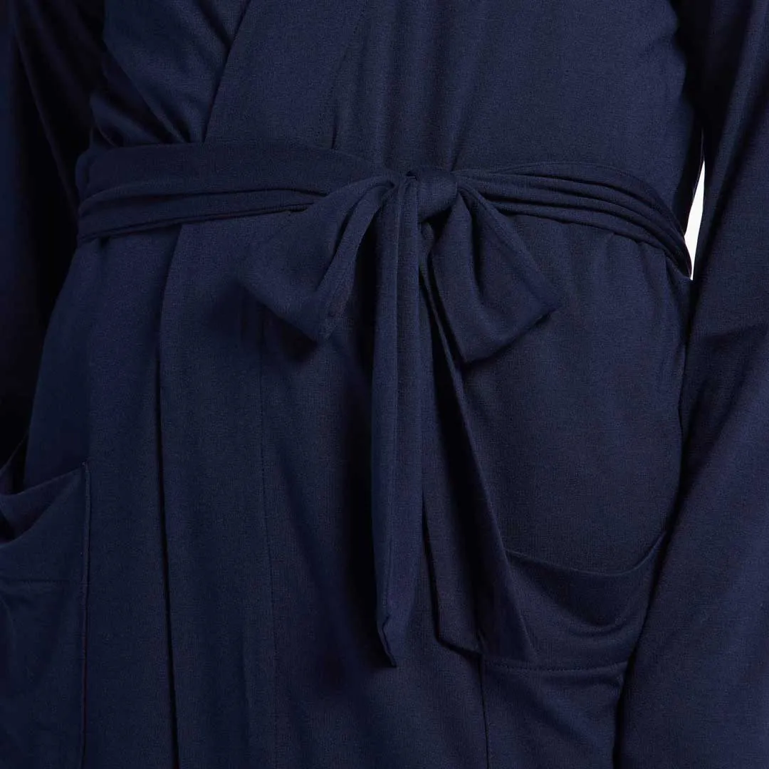 Lounge Robe | Navy sold by nuuds product image thumbnail 5