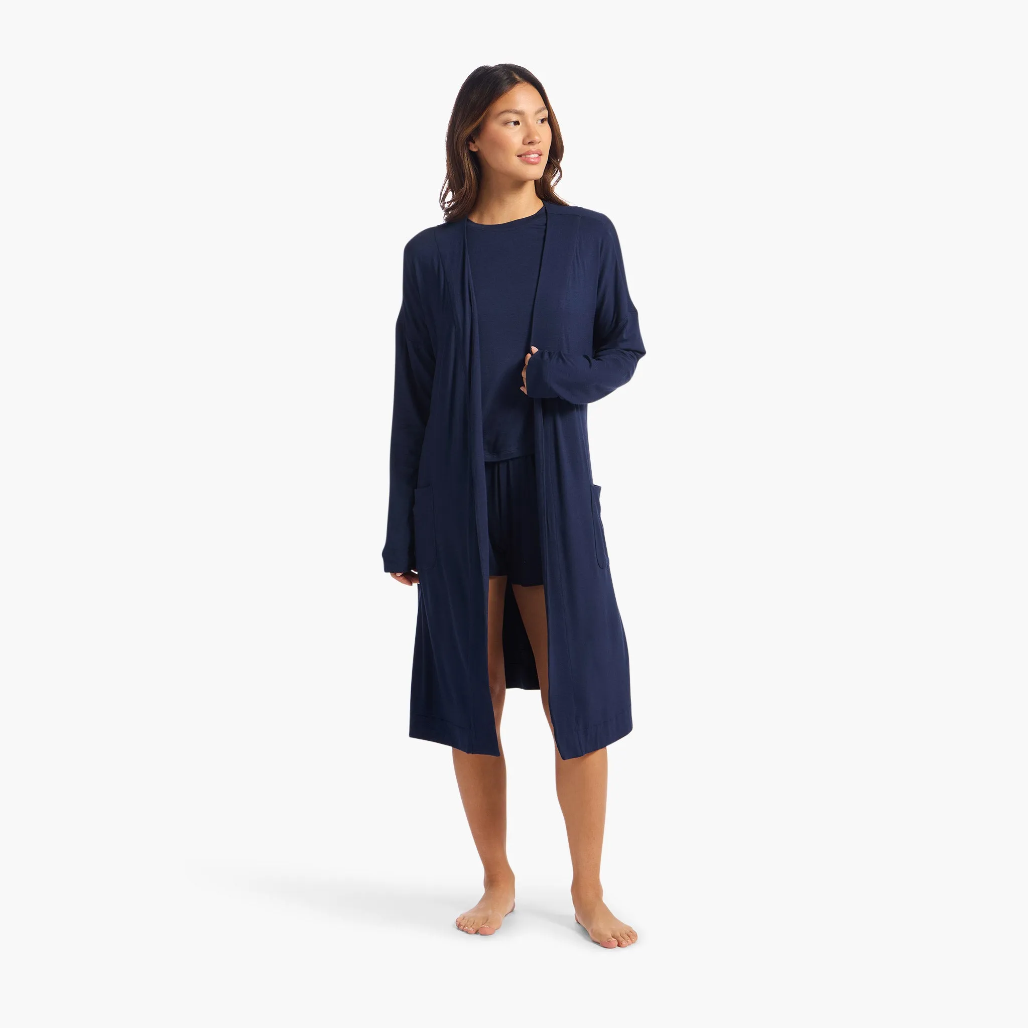 Lounge Robe | Navy sold by nuuds