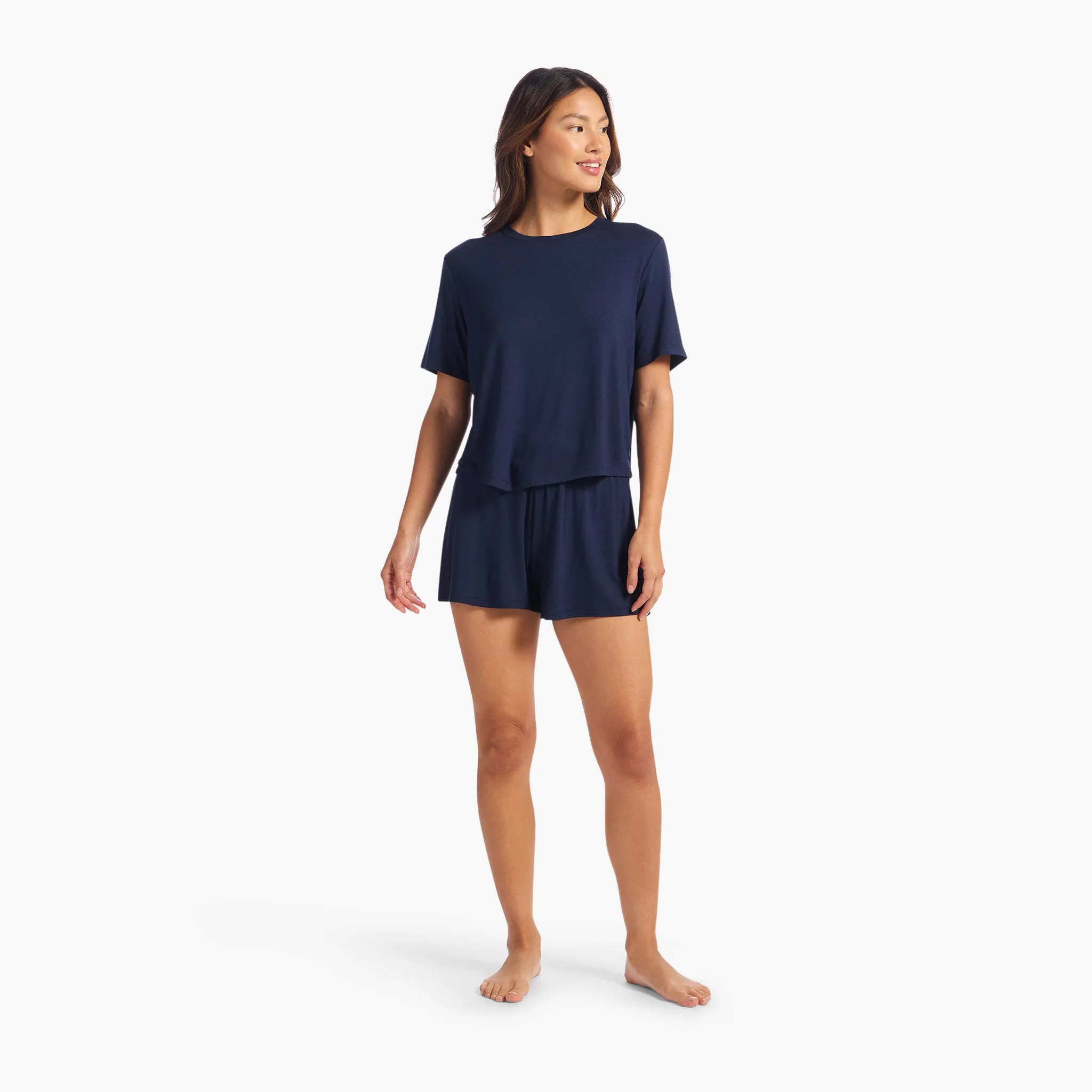 Pajama Short Set | Navy sold by nuuds product image thumbnail 2