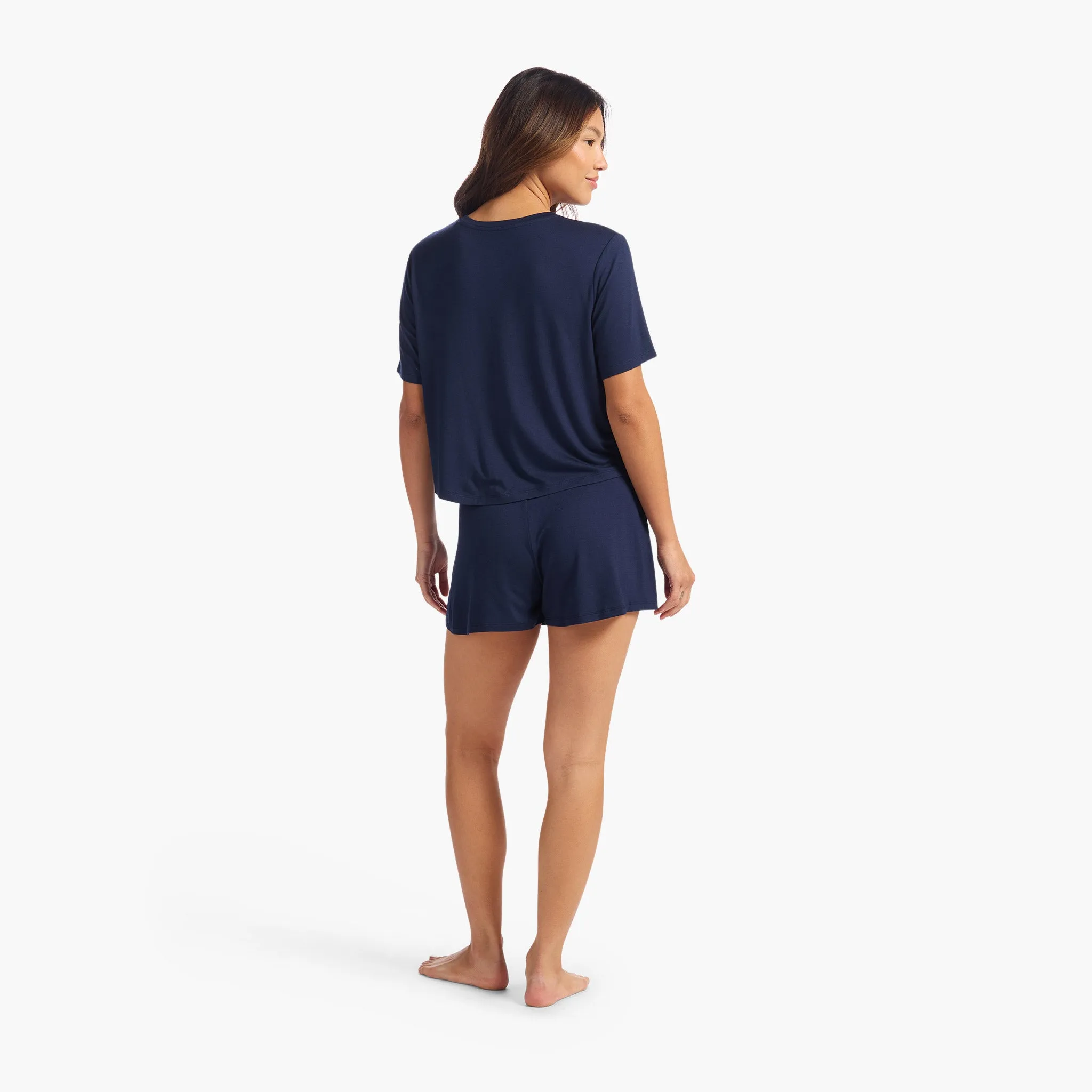 Pajama Short Set | Navy sold by nuuds product image thumbnail 4