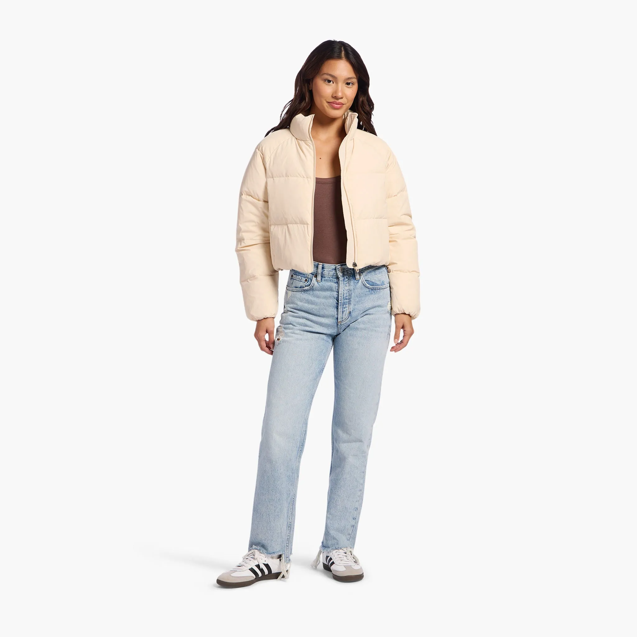 Peak Puffer Jacket | Bone sold by nuuds product image thumbnail 2
