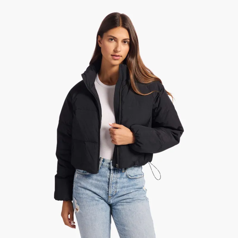 Peak Puffer Jacket | Black sold by nuuds