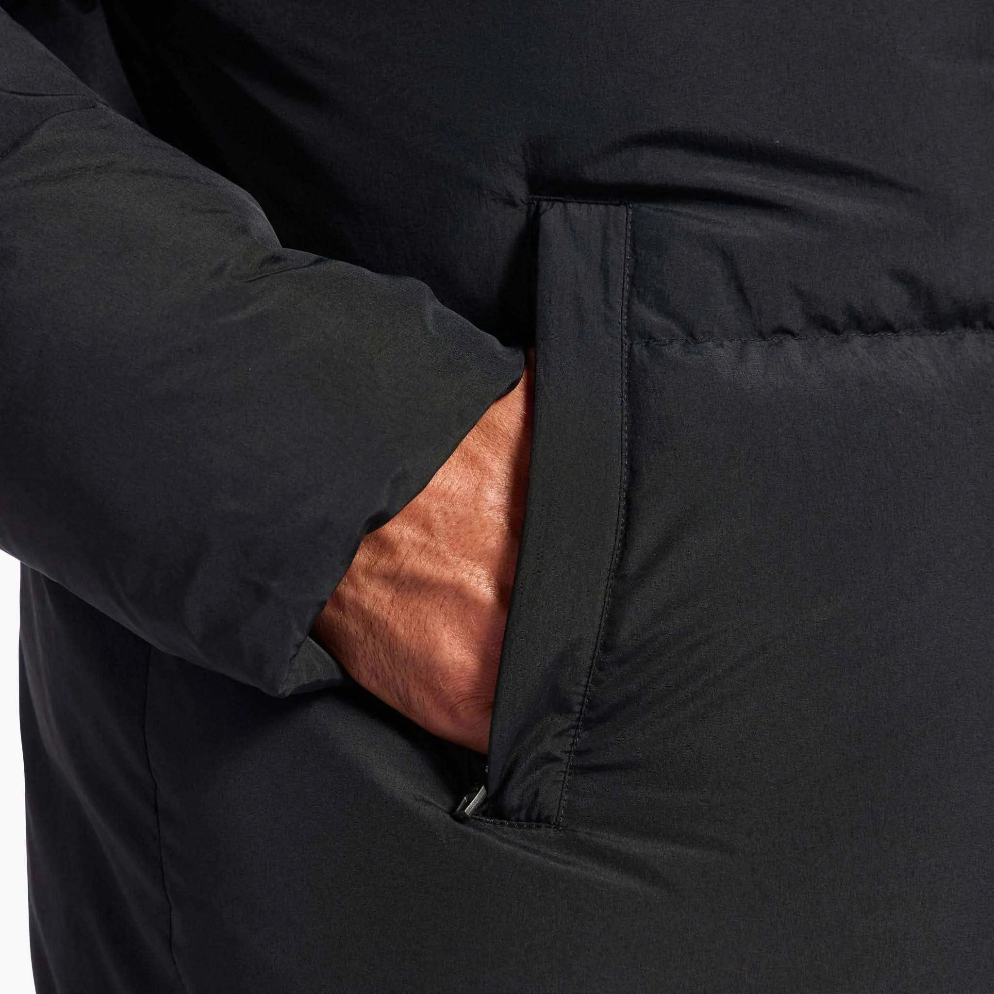 Men's Peak Puffer Jacket | Black sold by nuuds product image thumbnail 5