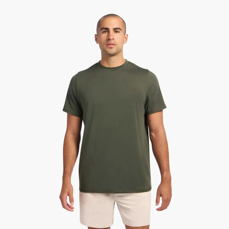 Men's Movement Tee | Olive sold by nuuds