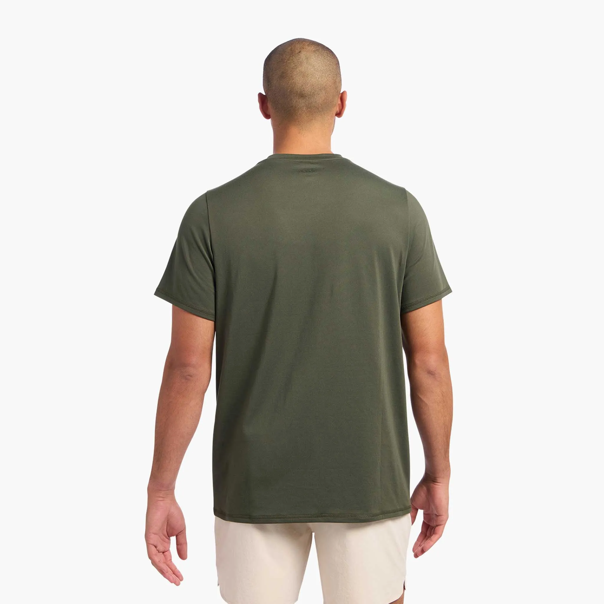 Men's Movement Tee | Olive sold by nuuds product image thumbnail 4