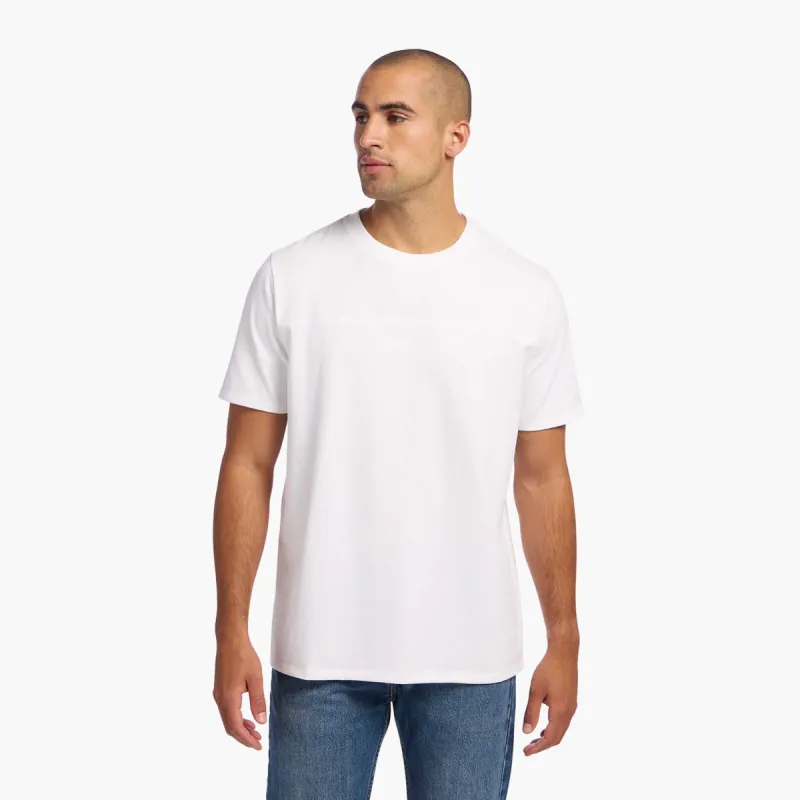 Men's Steady Seamed Tee | White sold by nuuds
