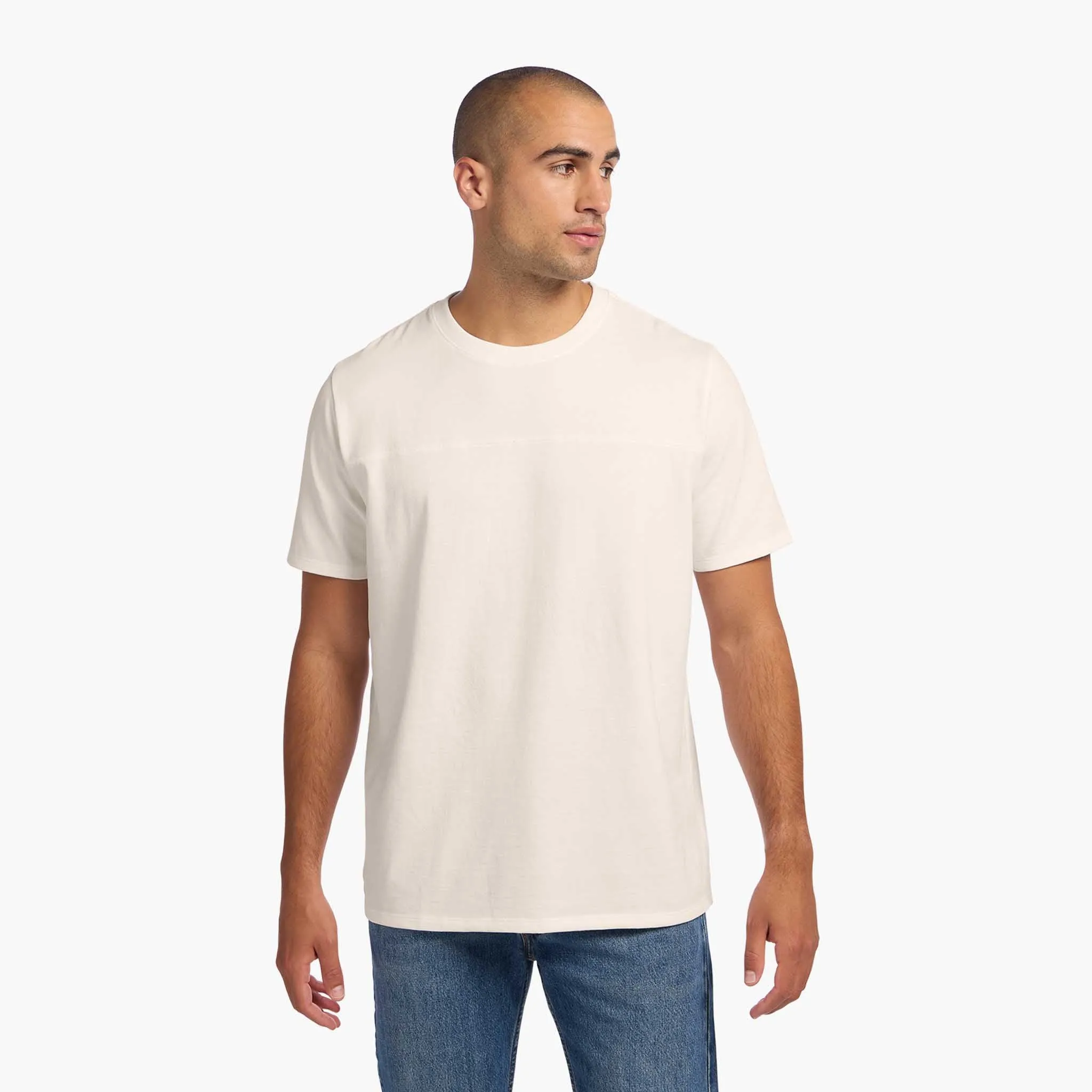 Men's Steady Seamed Tee | Linen sold by nuuds