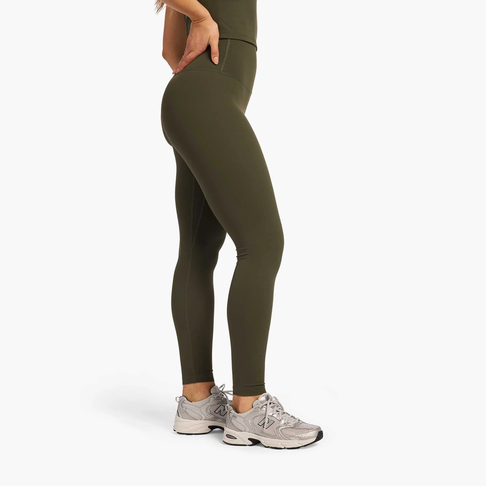 High-Waist Elevate Legging | Olive sold by nuuds product image thumbnail 3