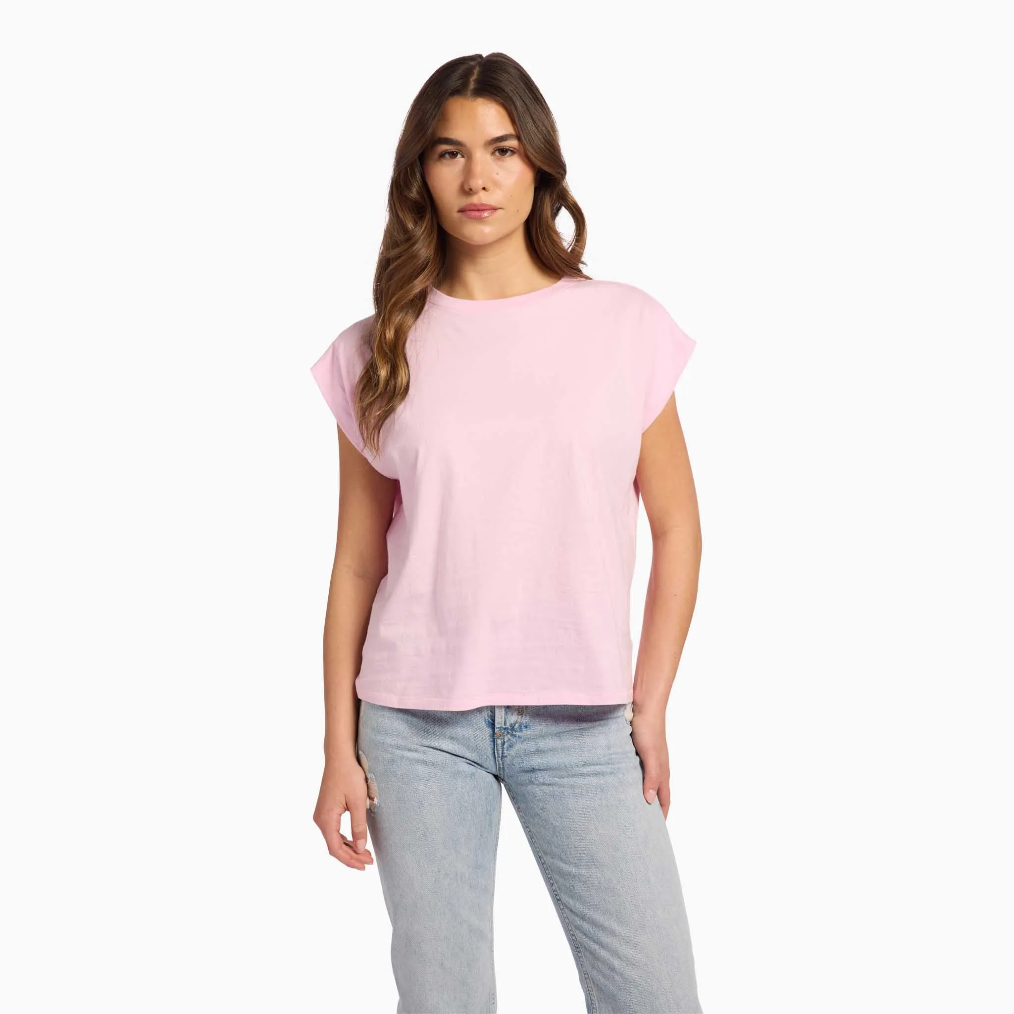 Soft Cotton Muscle Tee | Bon Bon sold by nuuds