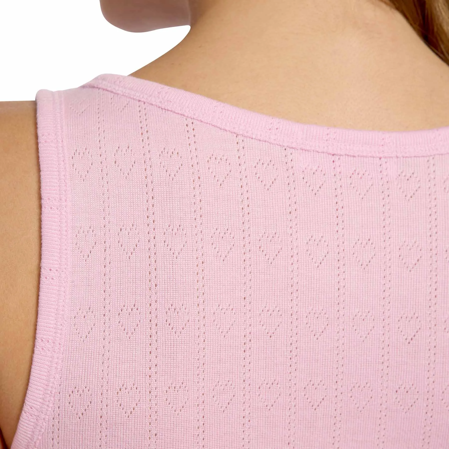 Heart Pointelle Scoop Tank | Bon Bon sold by nuuds product image thumbnail 5