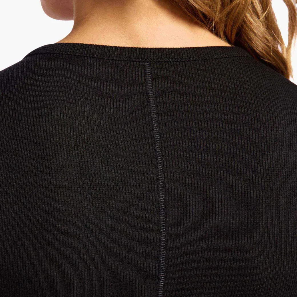 Slinky Rib Long Sleeve Shirt | Black sold by nuuds product image thumbnail 5