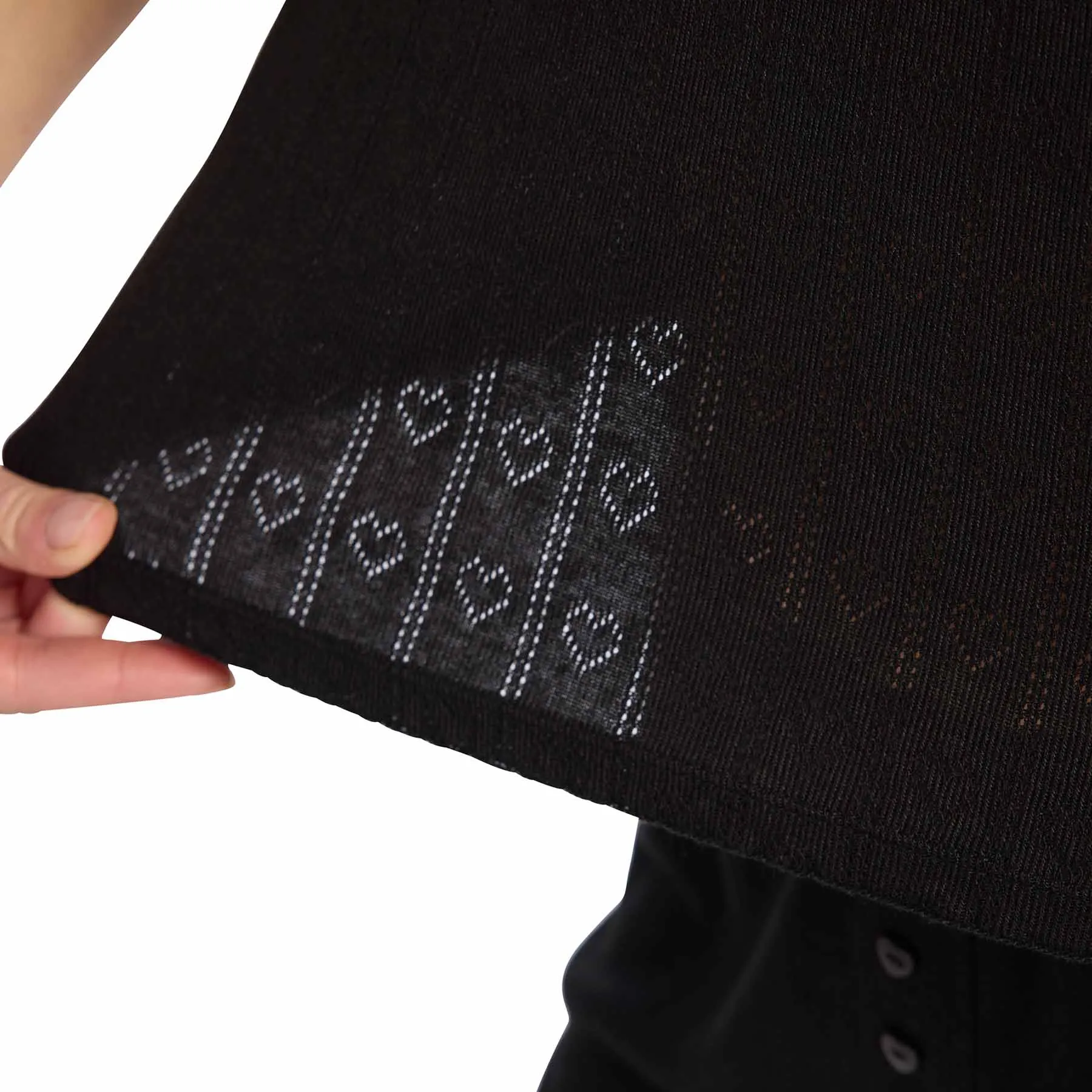 Heart Pointelle Pajama Tee | Black sold by nuuds product image thumbnail 5