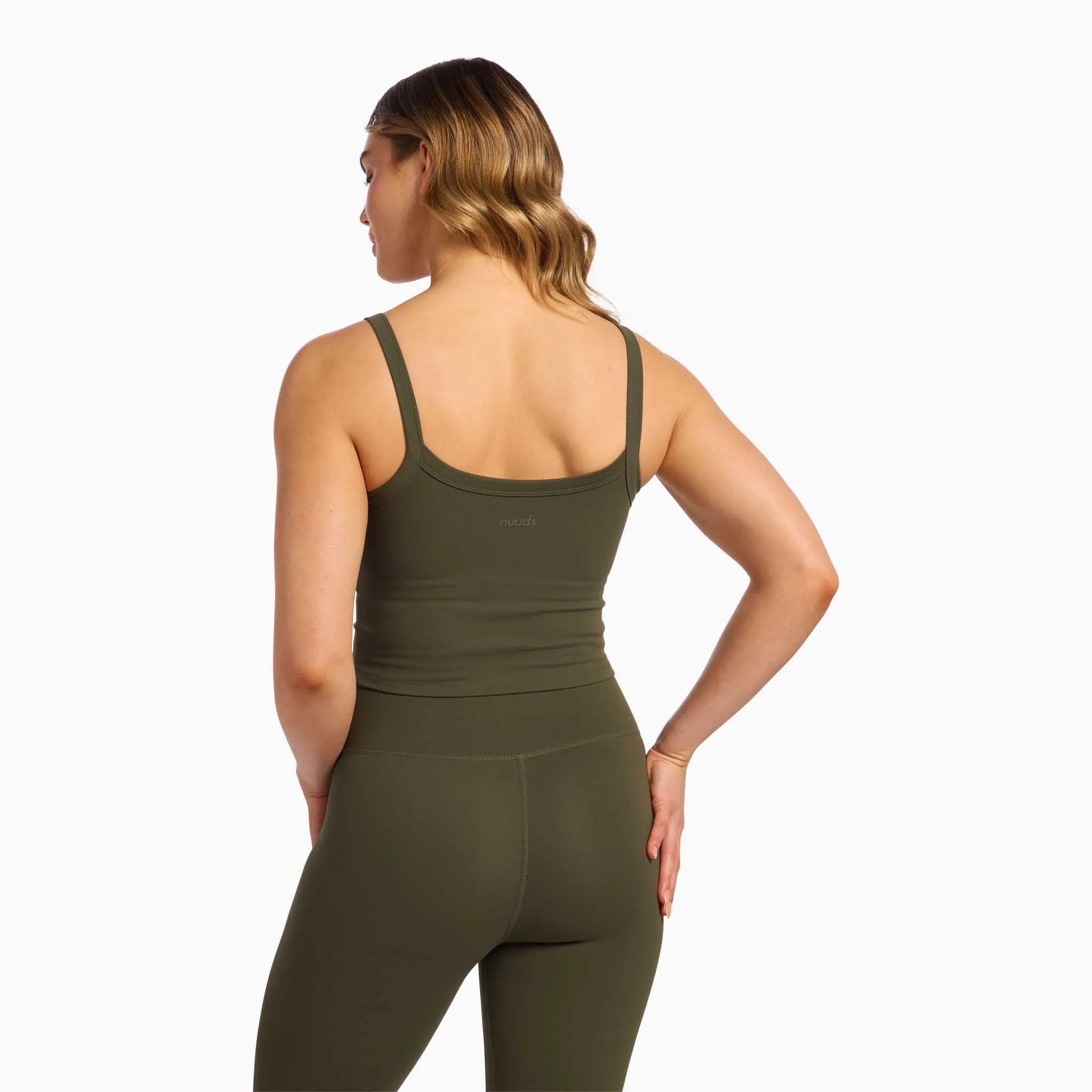 Elevate Scoop Tank | Darkest Olive sold by nuuds product image thumbnail 4