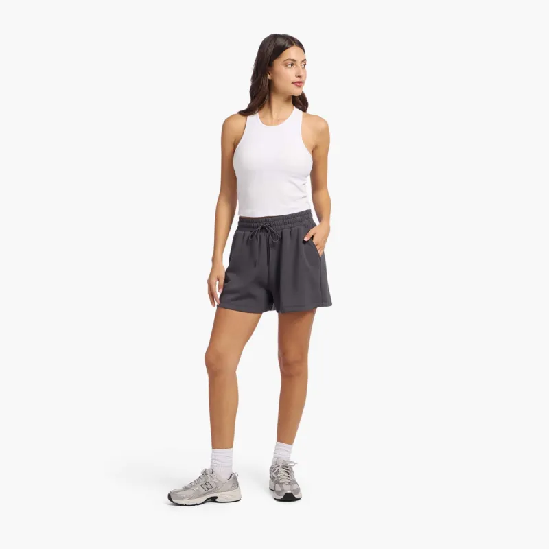 Sporty Rib Racer Tank | White sold by nuuds